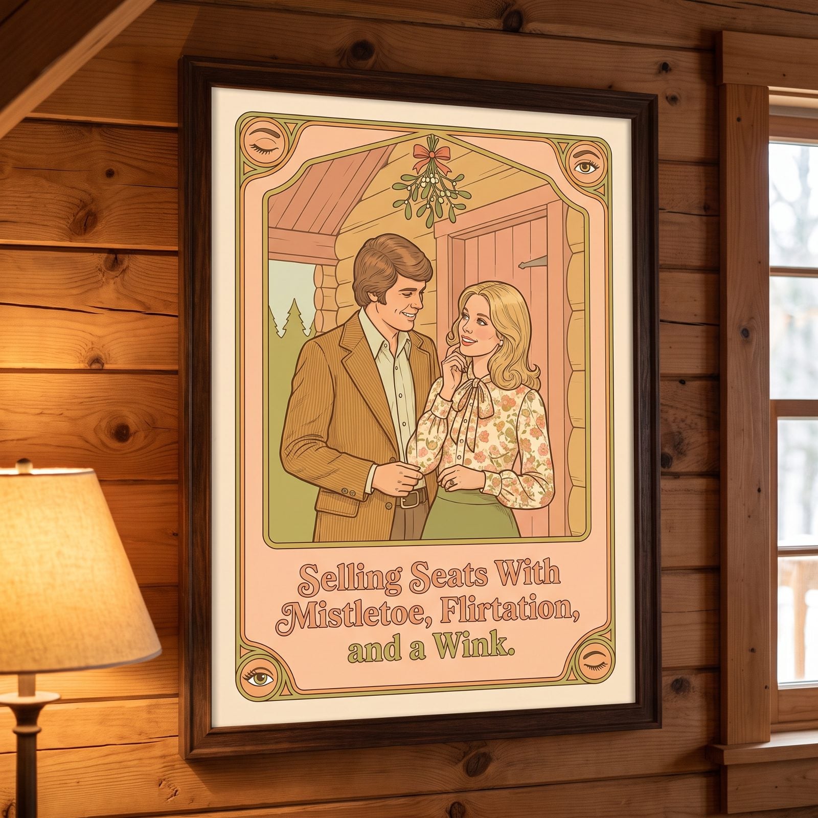 Selling Seats With Mistletoe, Flirtation, and a Wink