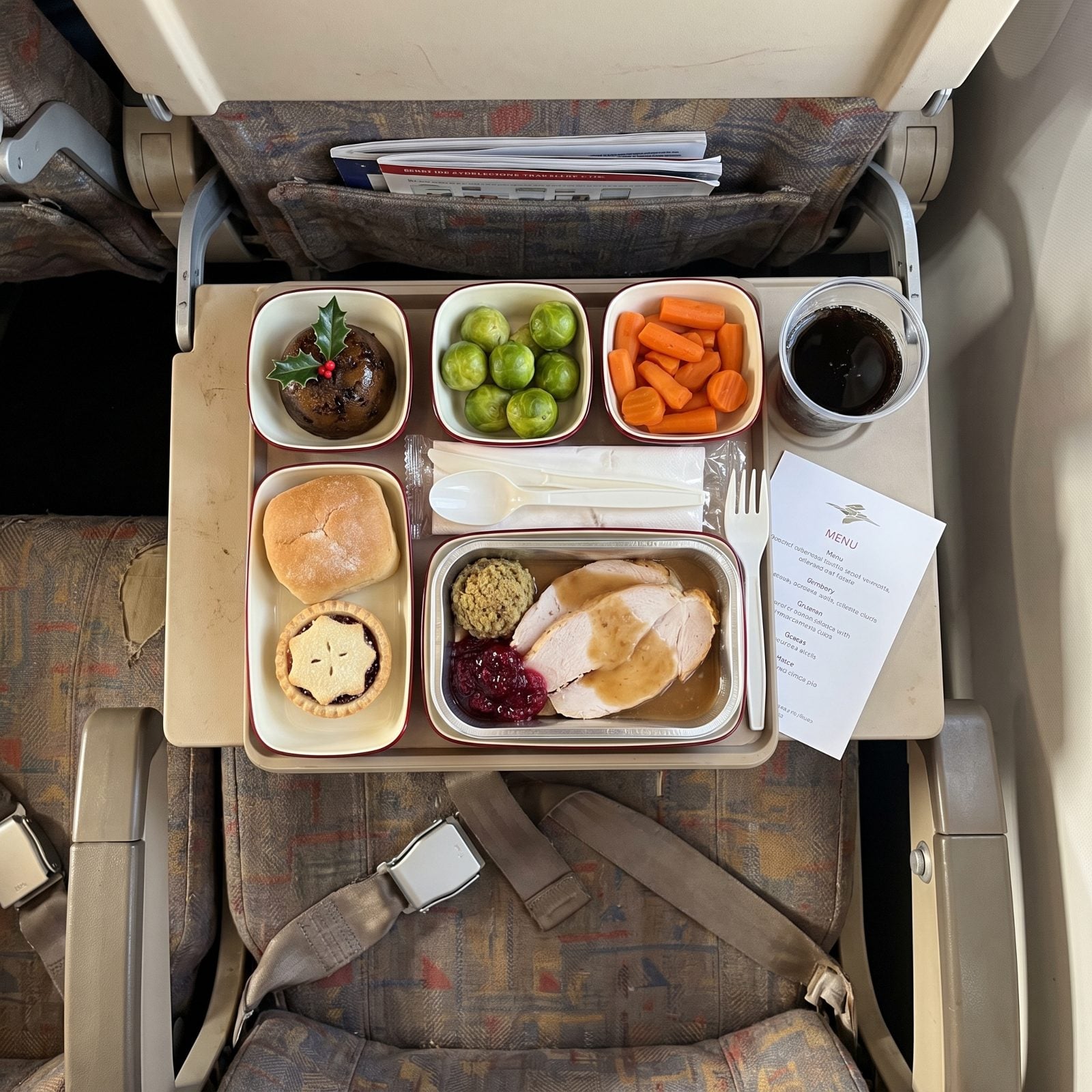 Serving a Full Multi-Course Christmas Dinner in Economy
