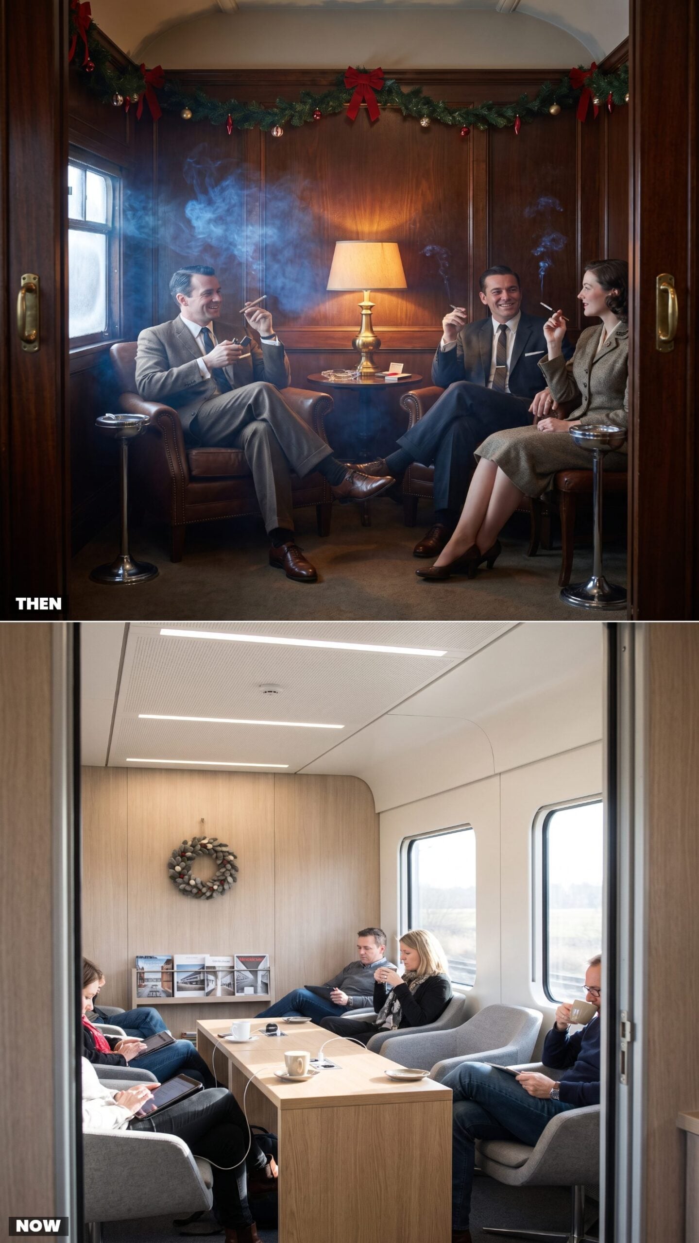 Smoking Lounges vs. Smoke-Free Trains