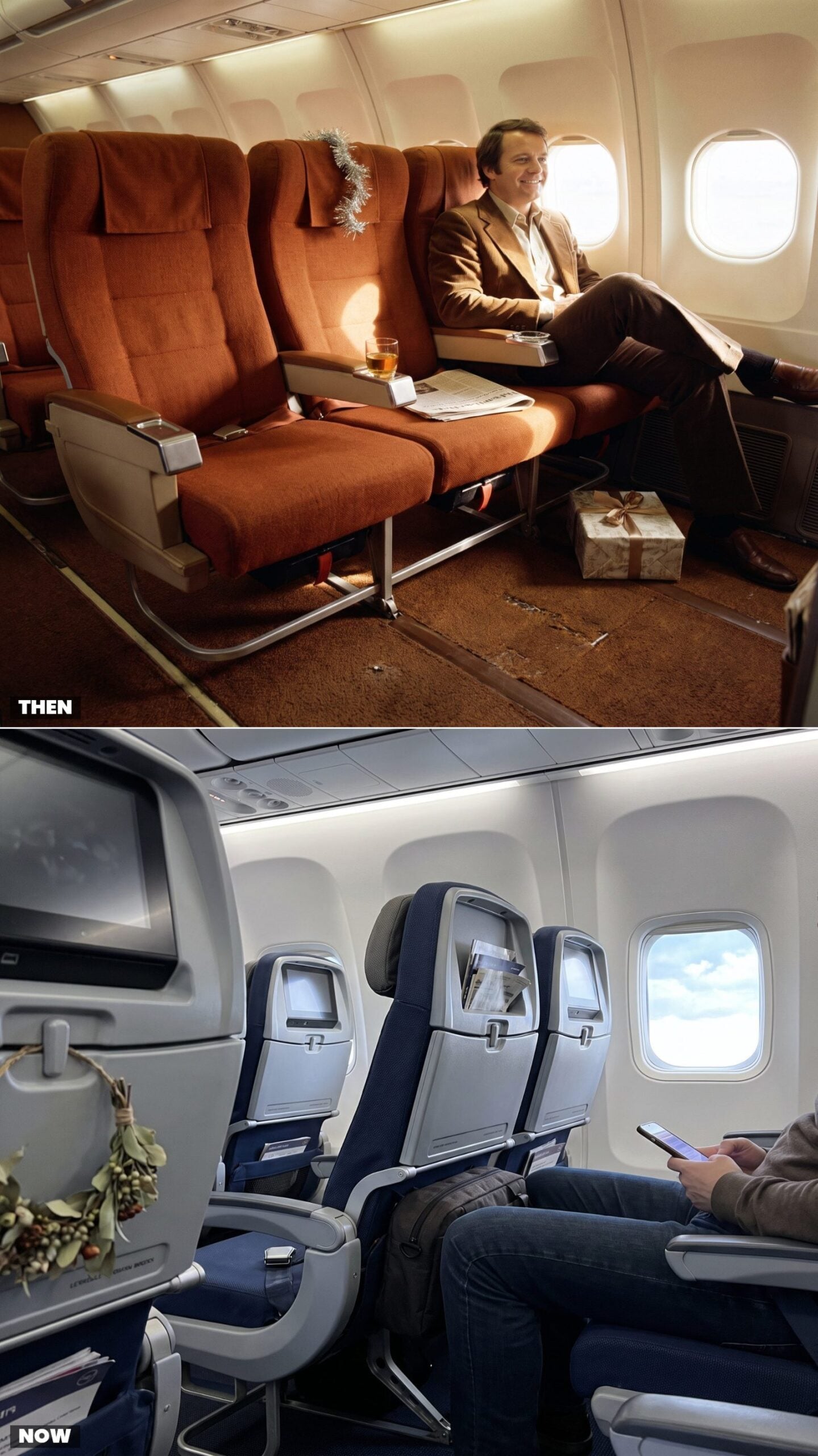 Stretching Out in a Wider Seat With More Legroom