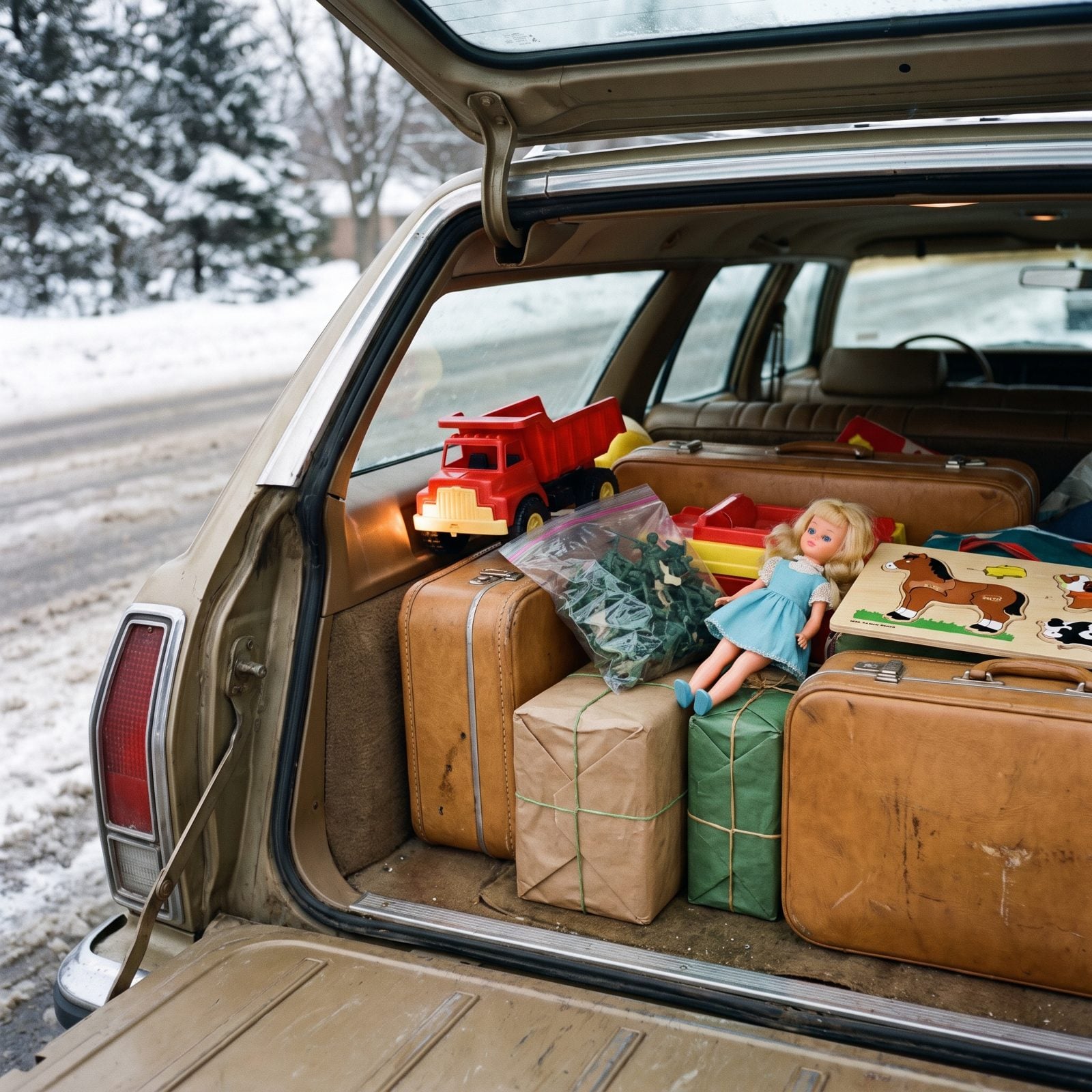Unboxed Toys Wedged Into Every Empty Space
