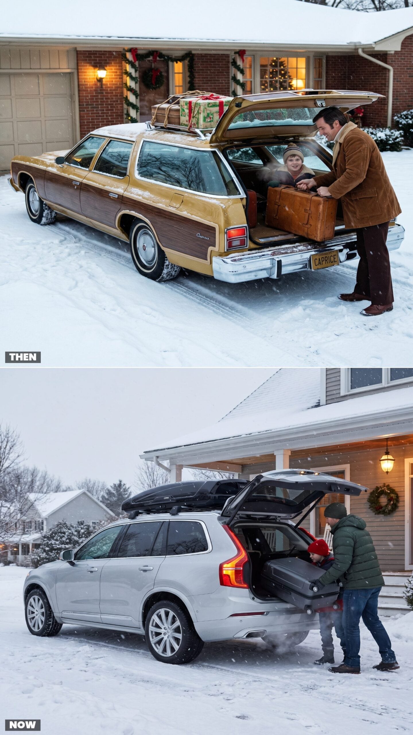 Wood-Paneled Station Wagons vs. Three-Row SUVs