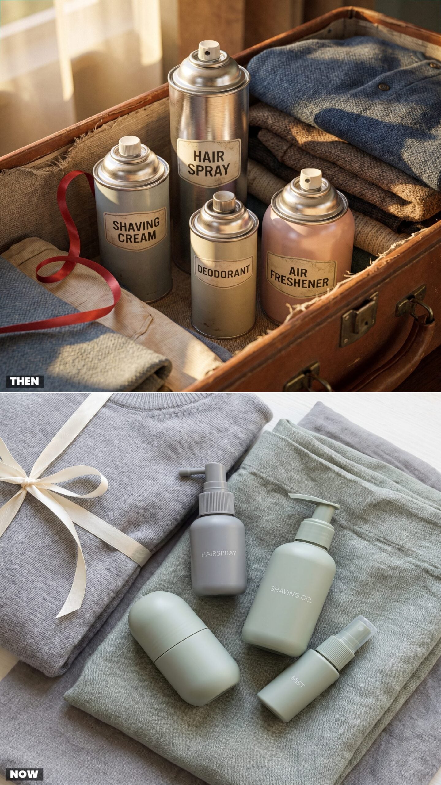 Aerosol Everything vs. Compact Pump Bottles