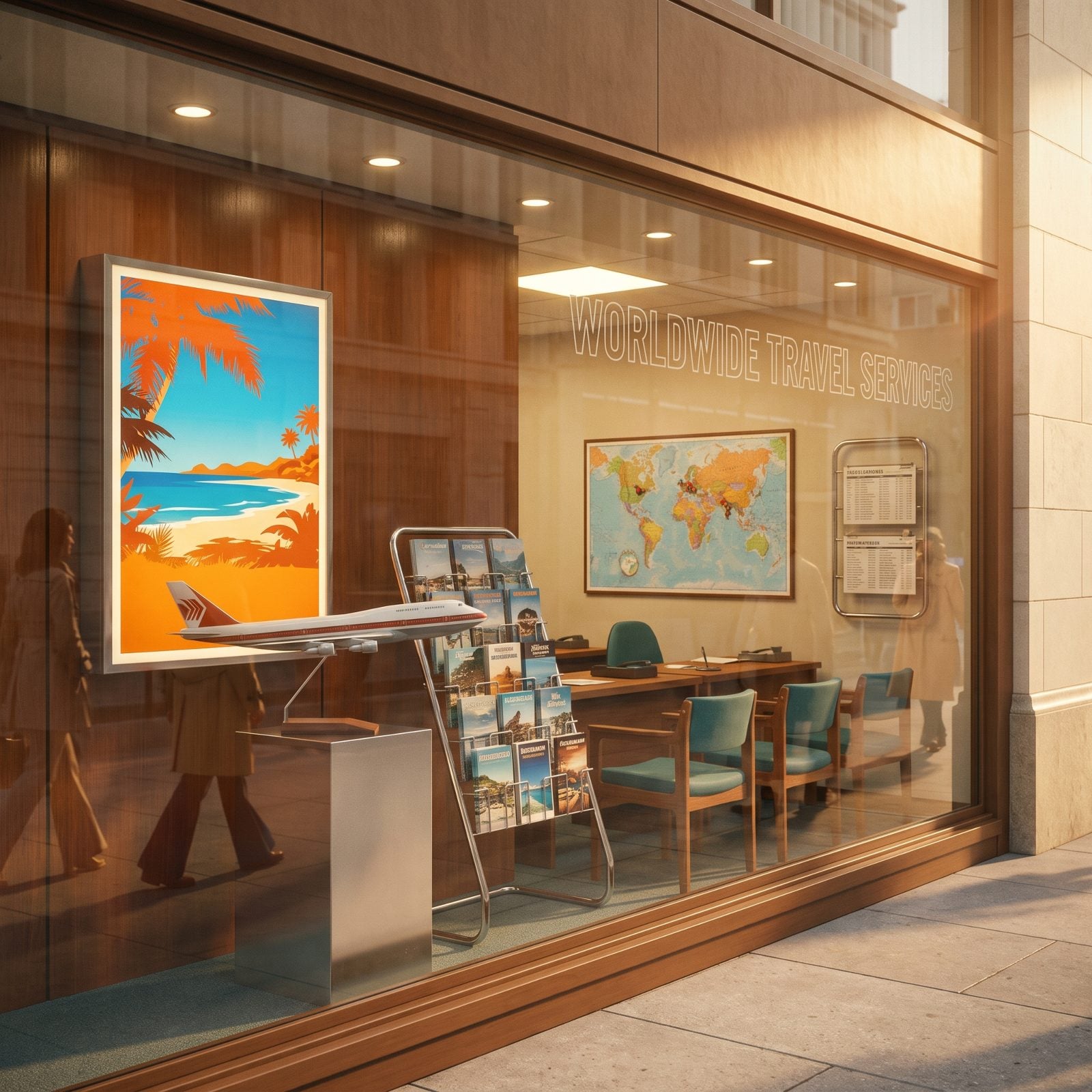 Airline Ticket Offices in Downtown Shopping Districts