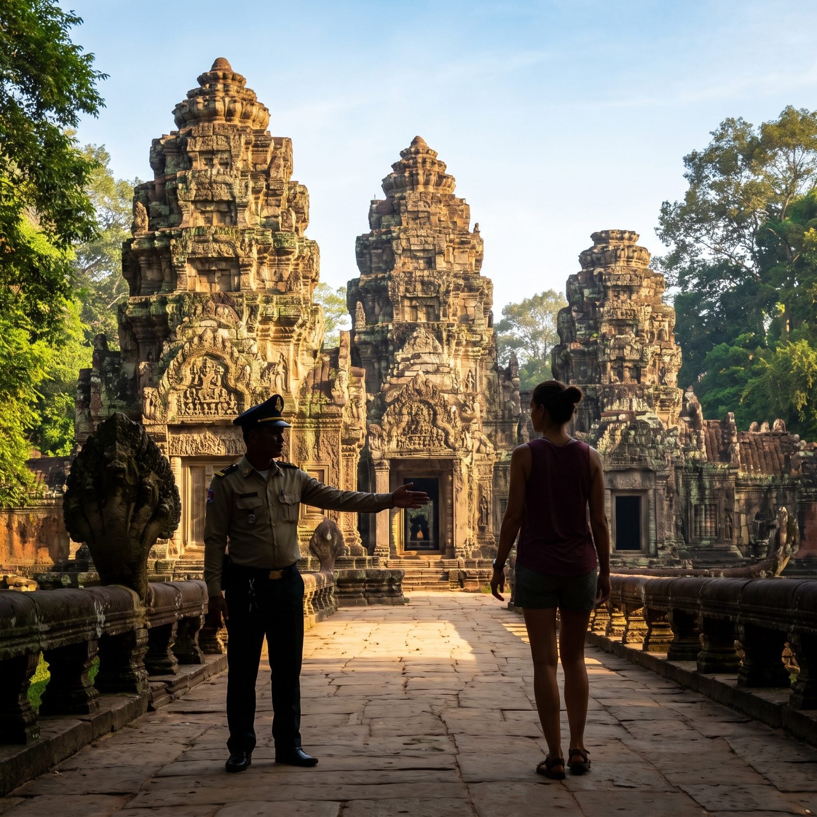 Angkor Turns Away Visitors Who Show Too Much Shoulder or Knee