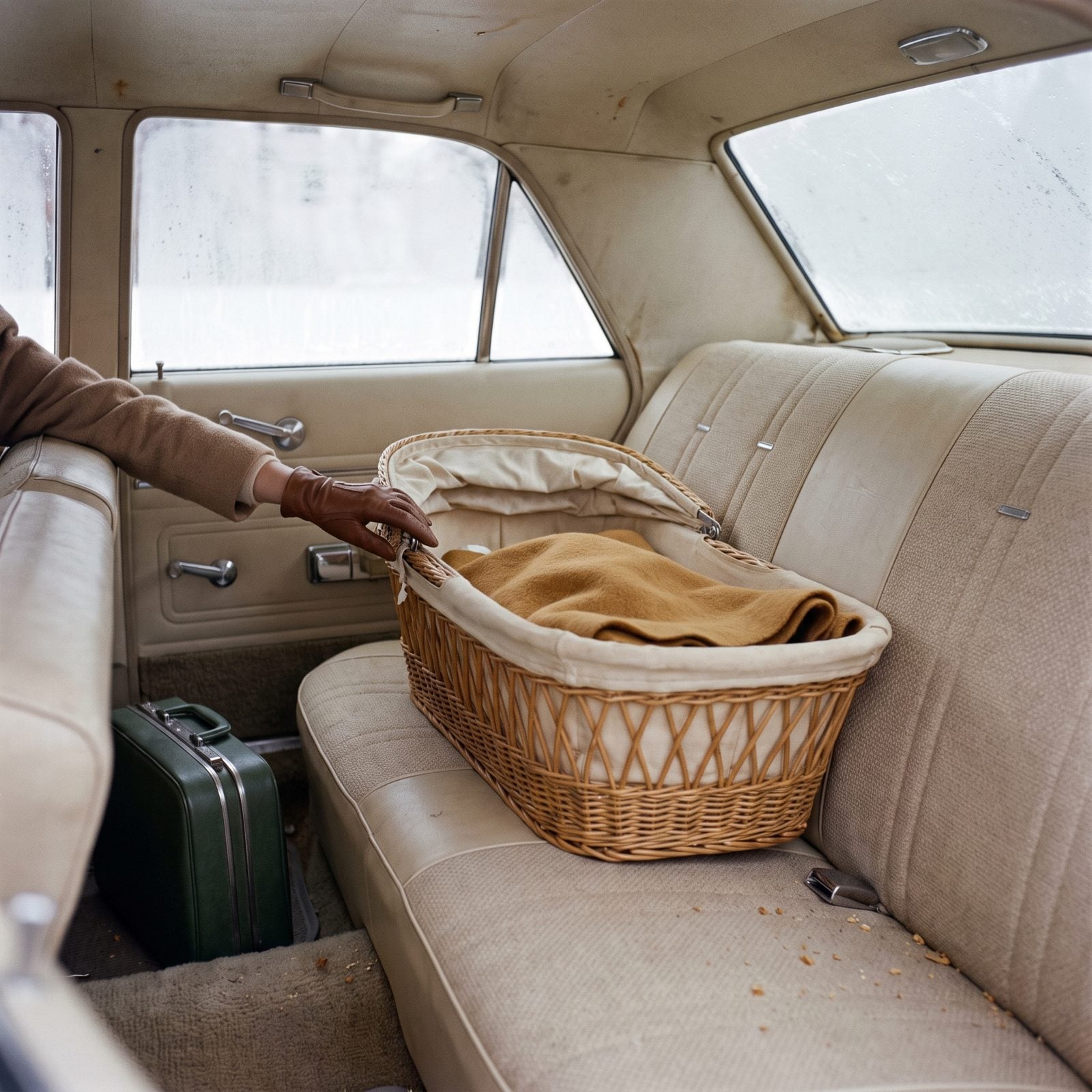 Babies Rode in Unsecured Carrycots on the Back Seat
