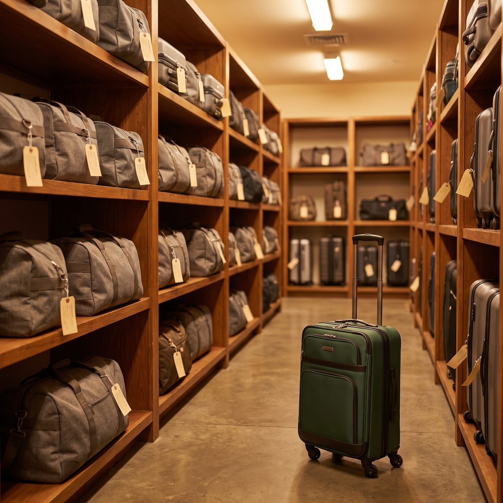 Bag Storage Between a Split Stay and a Side Trip