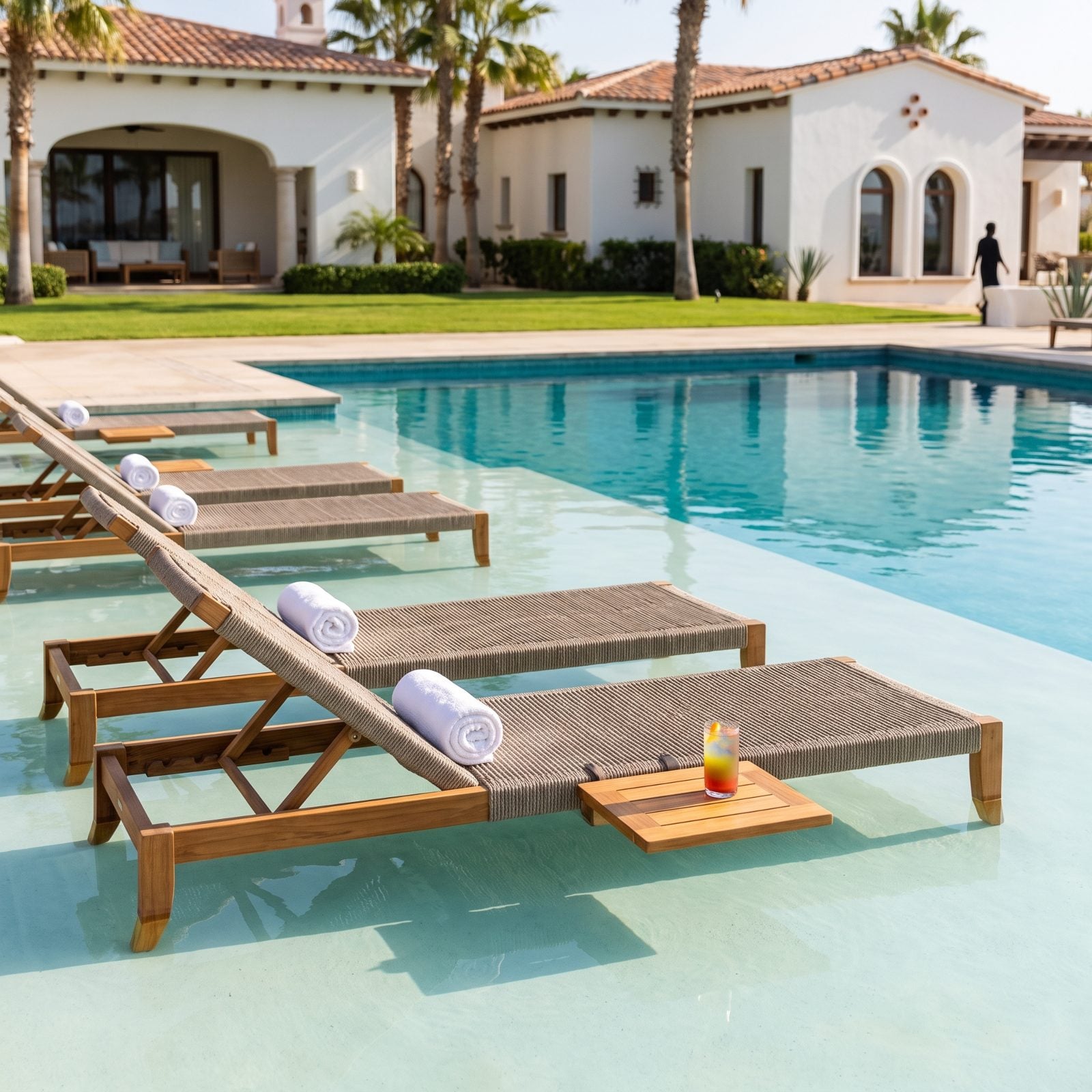 A Baja Shelf Furnished With Sculptural Loungers