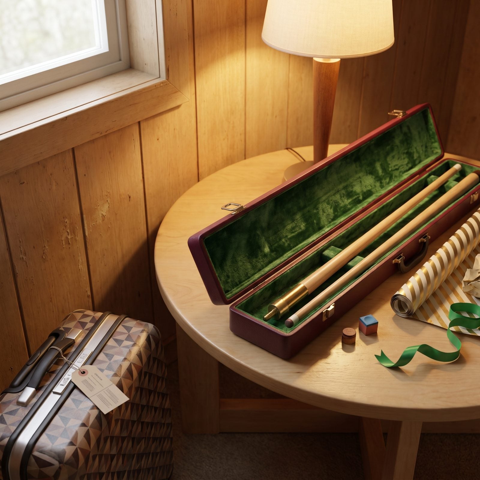A Billiard Cue in a Hard Carrying Case