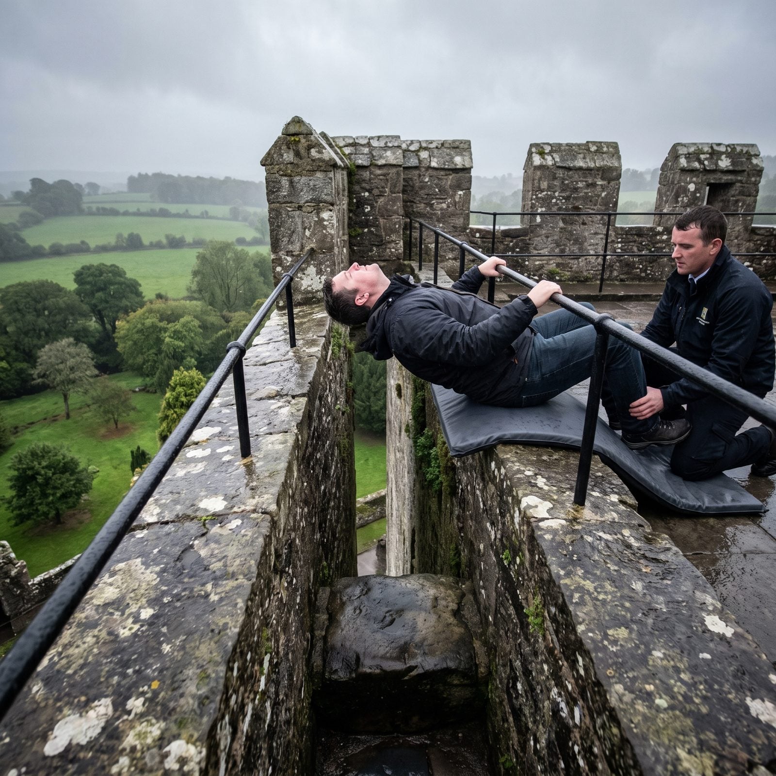 The Blarney Stone Is Built Into an Opening in a Castle Wall