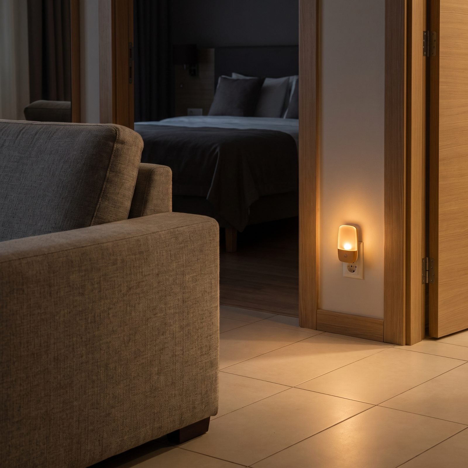 Bring a Motion-Activated Nightlight for the 3 a.m. Bathroom Trip