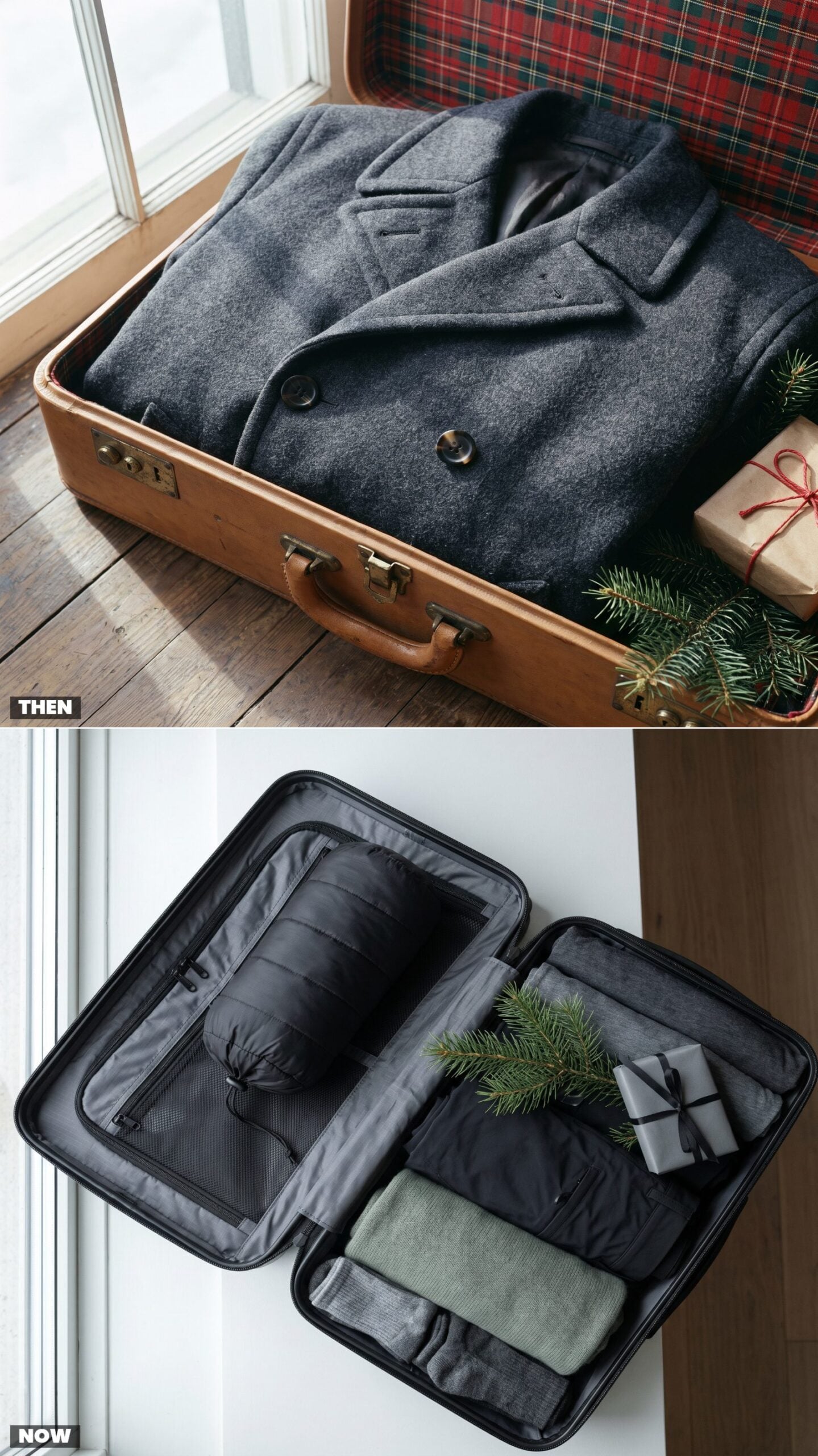 The Bulky Wool Coat vs. the Packable Insulated Jacket