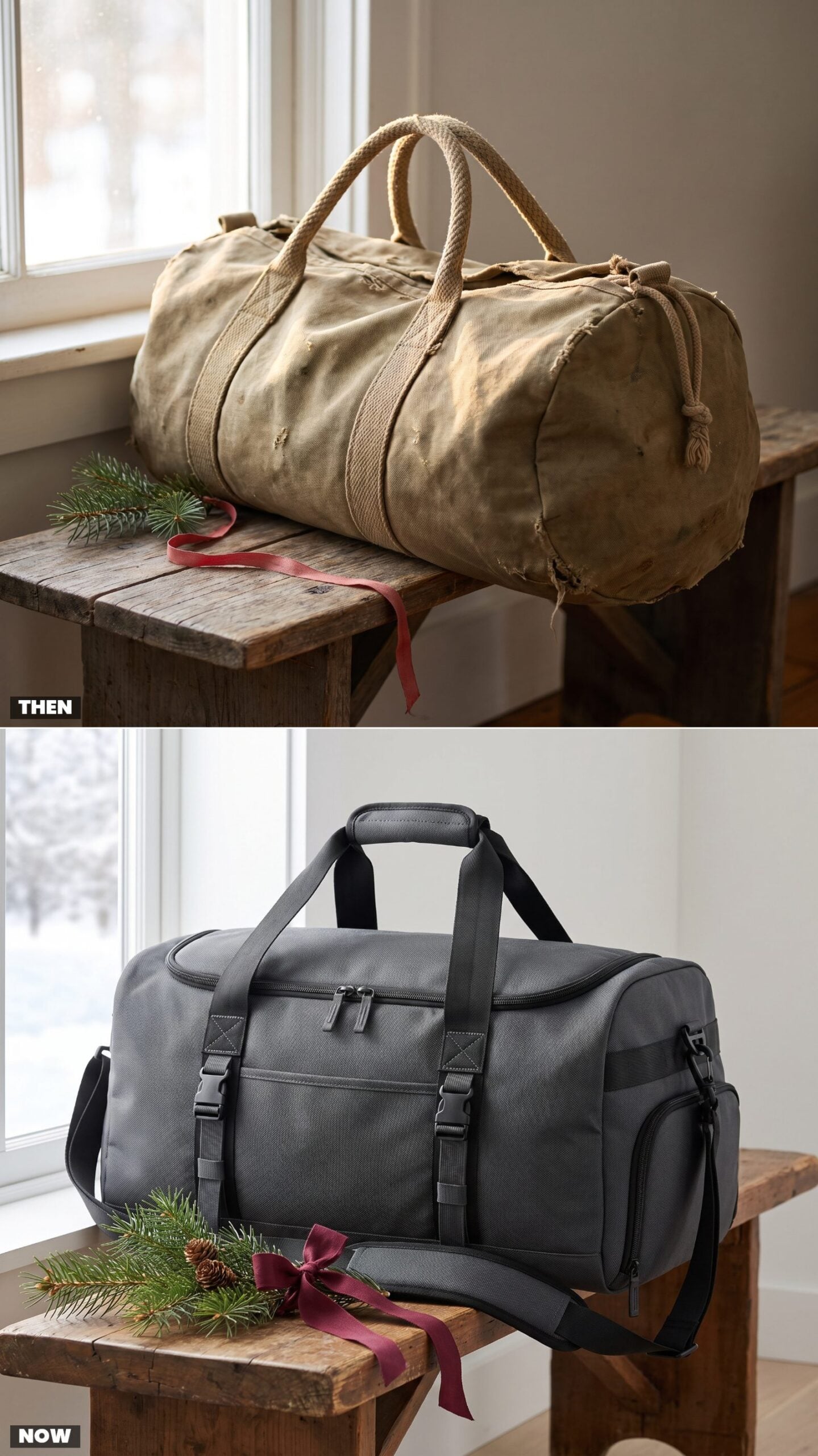 The Canvas Rope-Handle Duffel vs. the Technical Travel Duffel