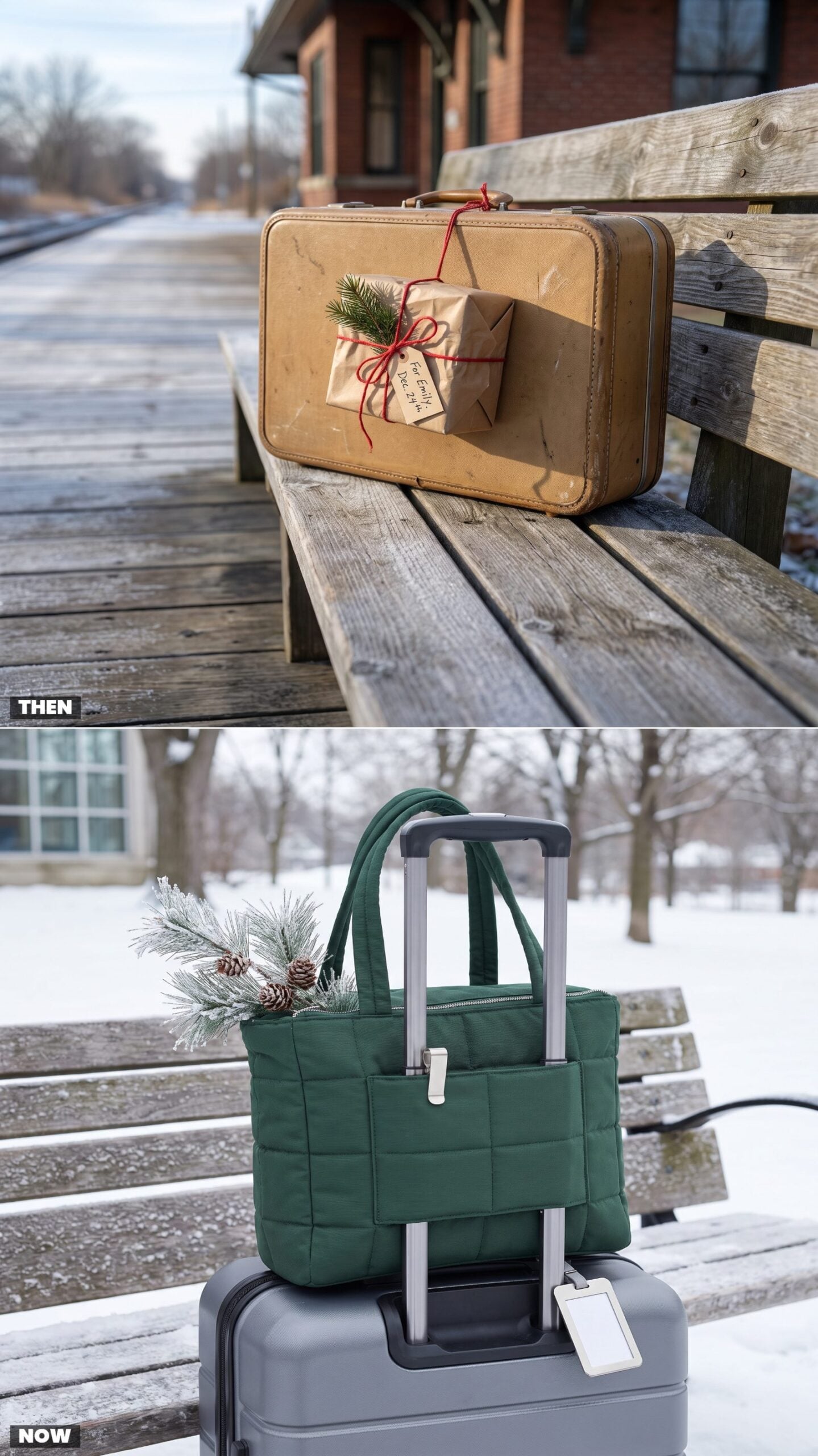 The Cardboard Gift Box Tied to the Suitcase vs. the Zippered Gift Tote
