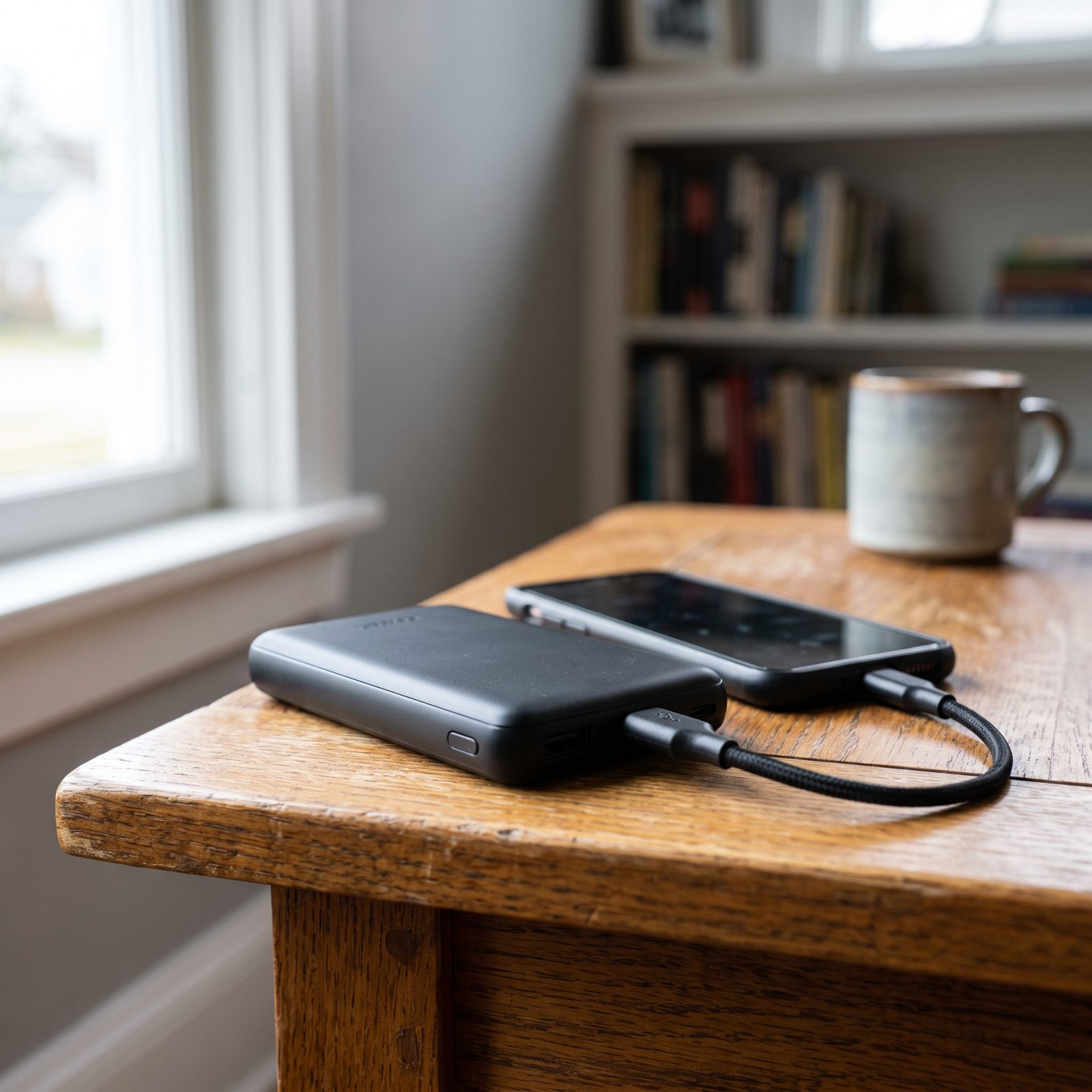 Carry a Portable Charger With Its Own Cable Attached