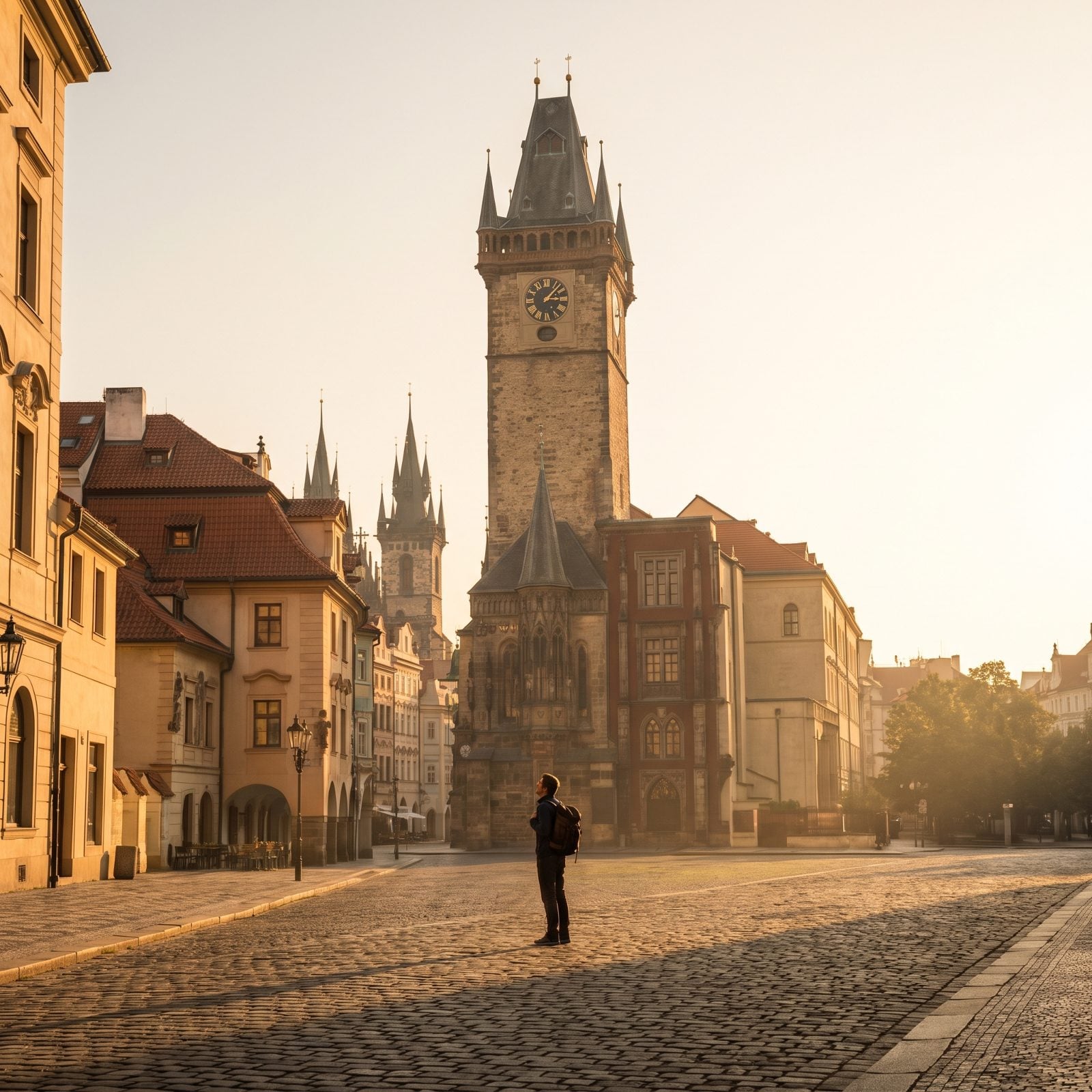 Choosing a Landmark Before Wandering Without a Route