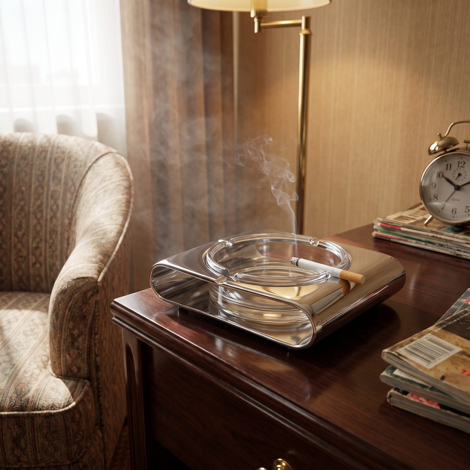 The Chrome Ashtray Waiting on Every Flat Surface