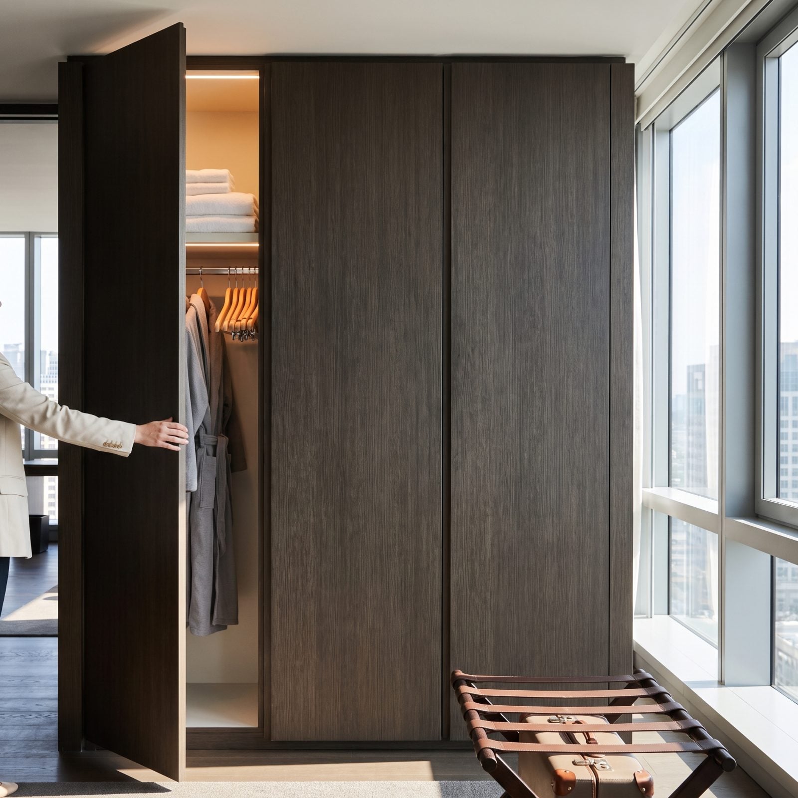 A Closed Wardrobe Conceals the Practical Mess