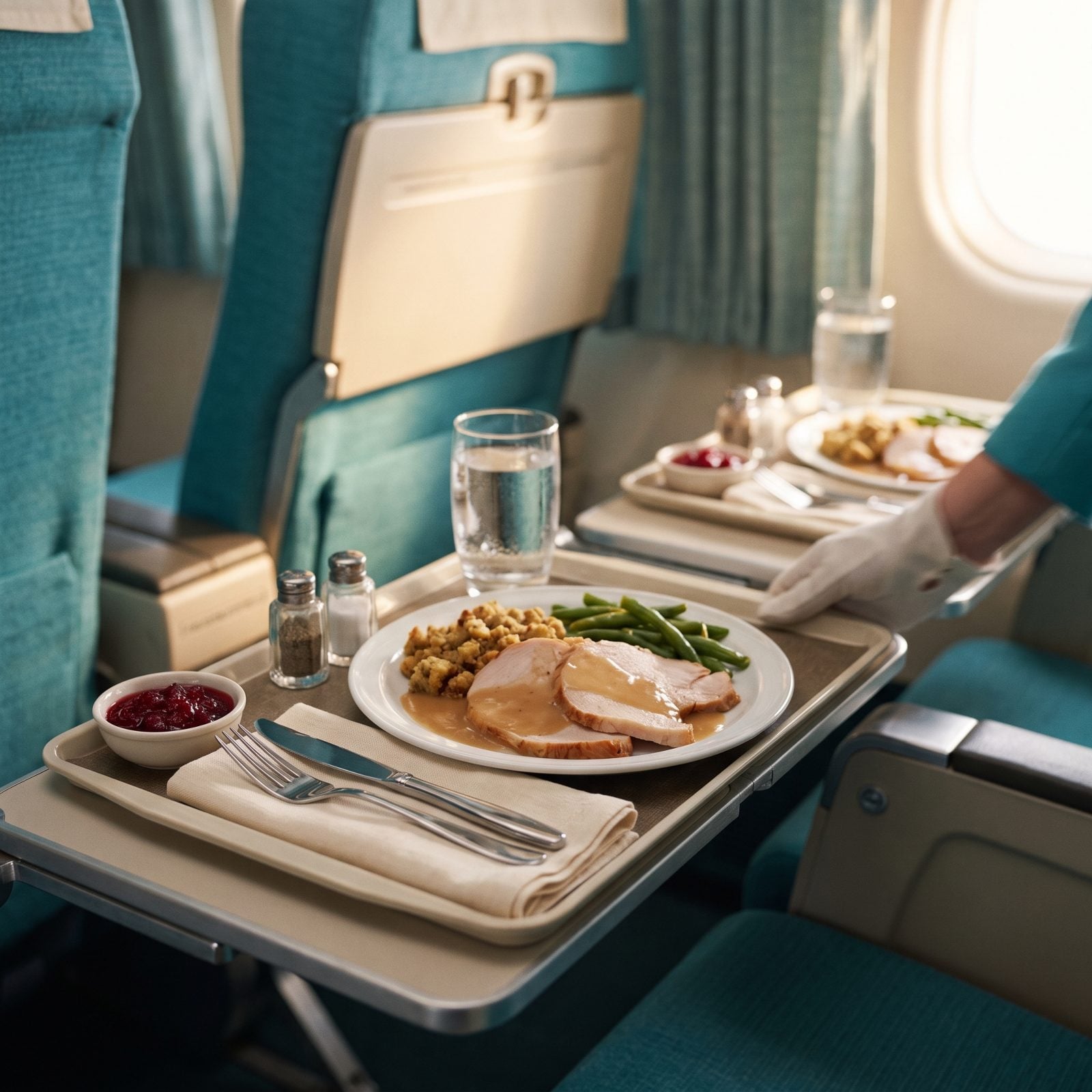 Coach Meals Arrived on Real China With Metal Forks