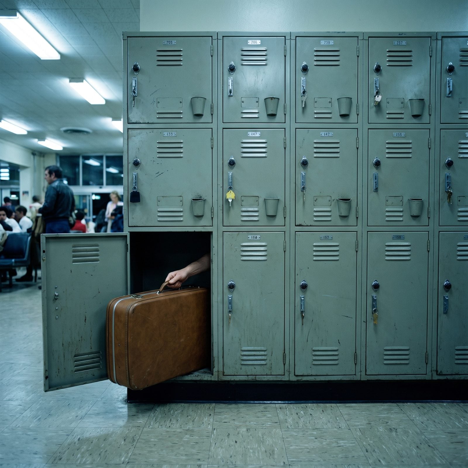 Coin-Operated Lockers Big Enough to Swallow a Suitcase