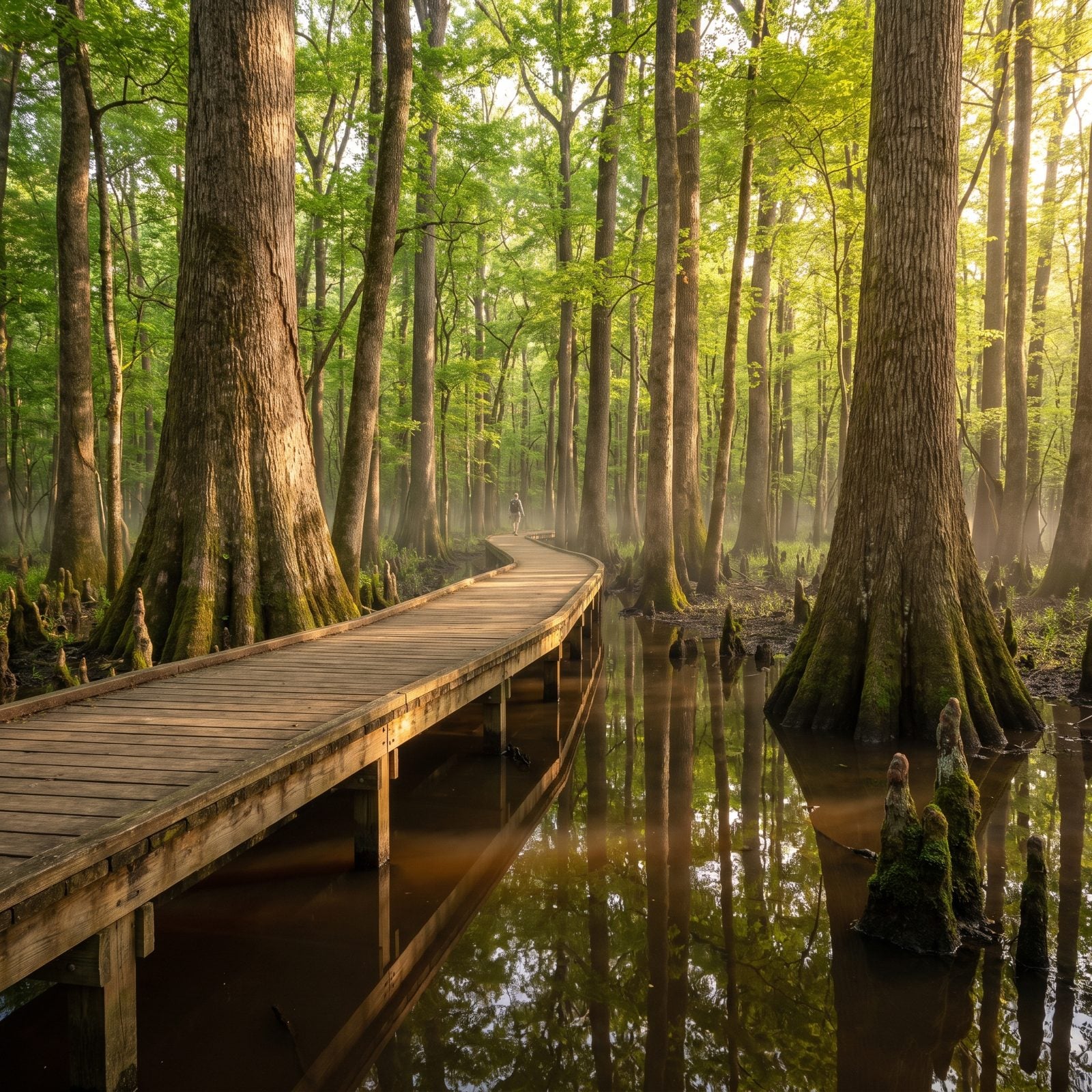 Congaree National Park, South Carolina: Boardwalks Through an Old-Growth Floodplain Forest