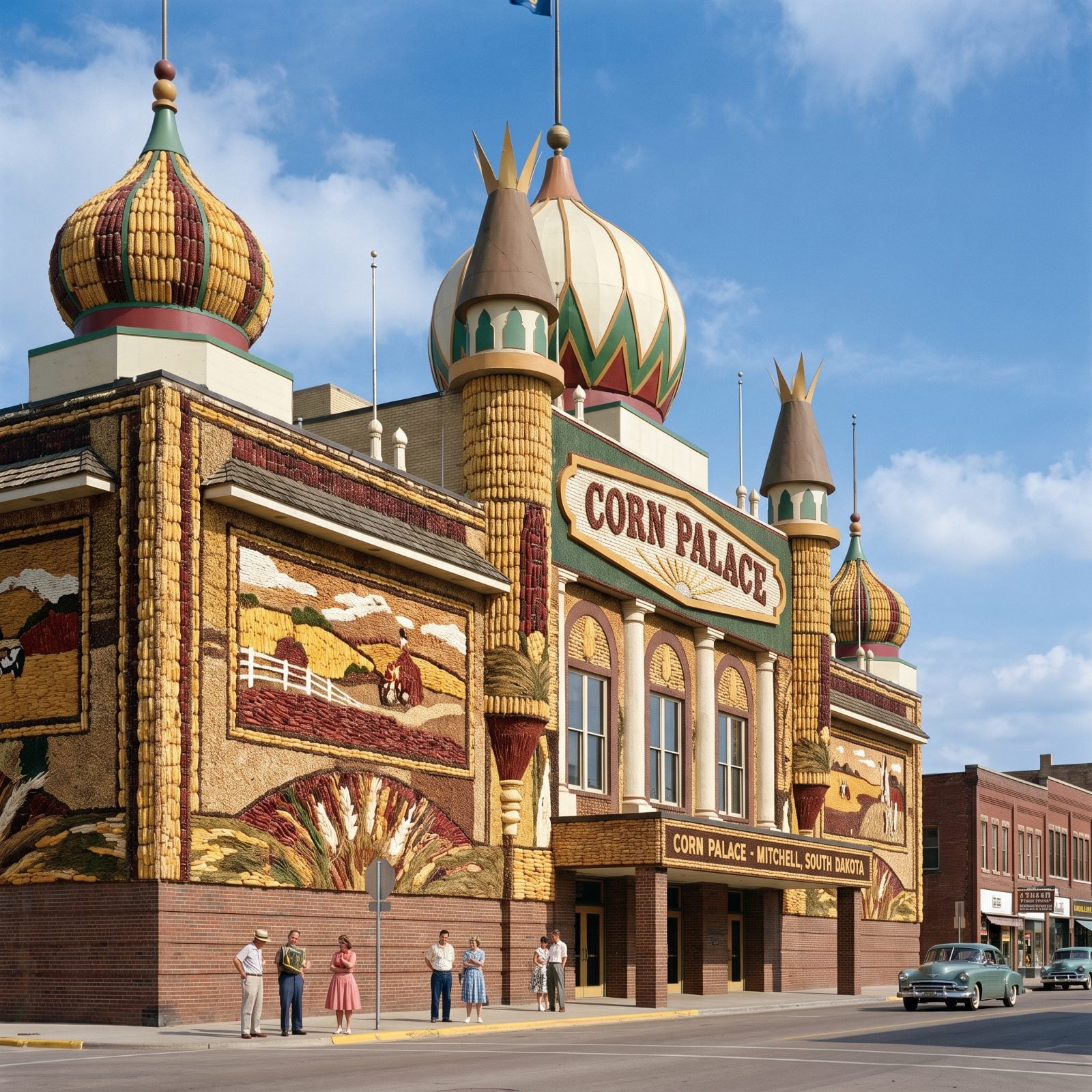 The Corn Palace, Redecorated With Crops Every Single Year