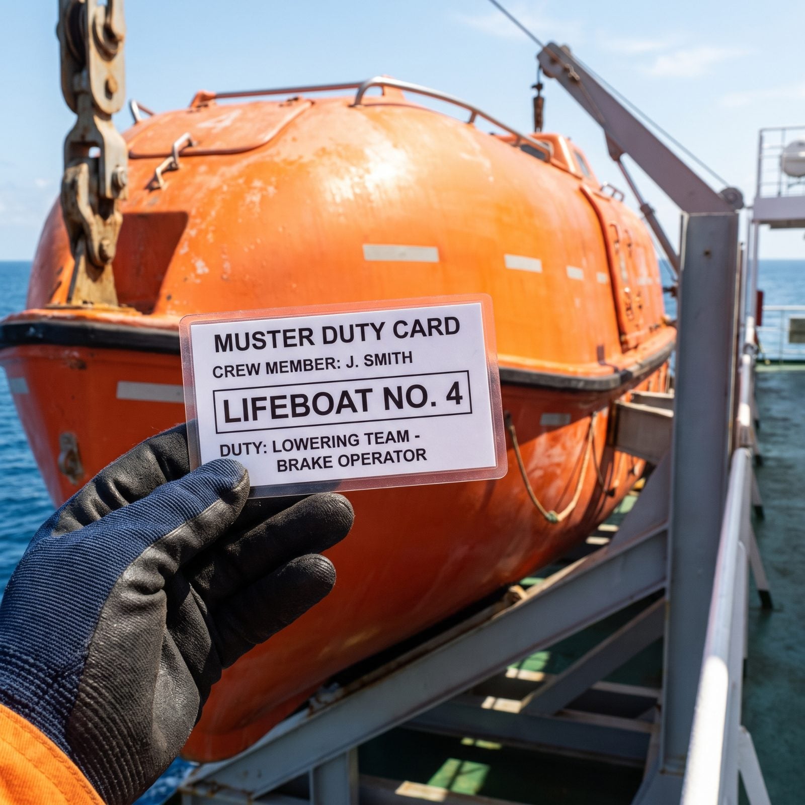 Every Crew Member Has a Specific Lifeboat Job, Not a General One