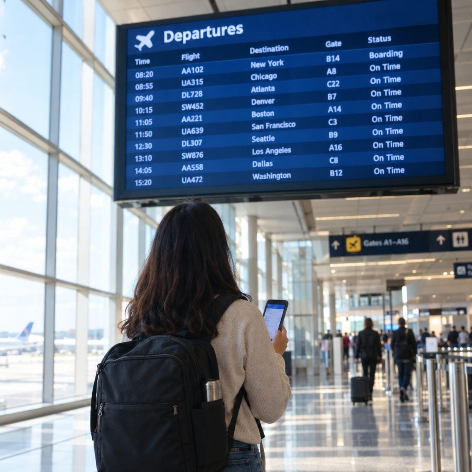 Cross-Check the Airline App Against the Airport Monitors
