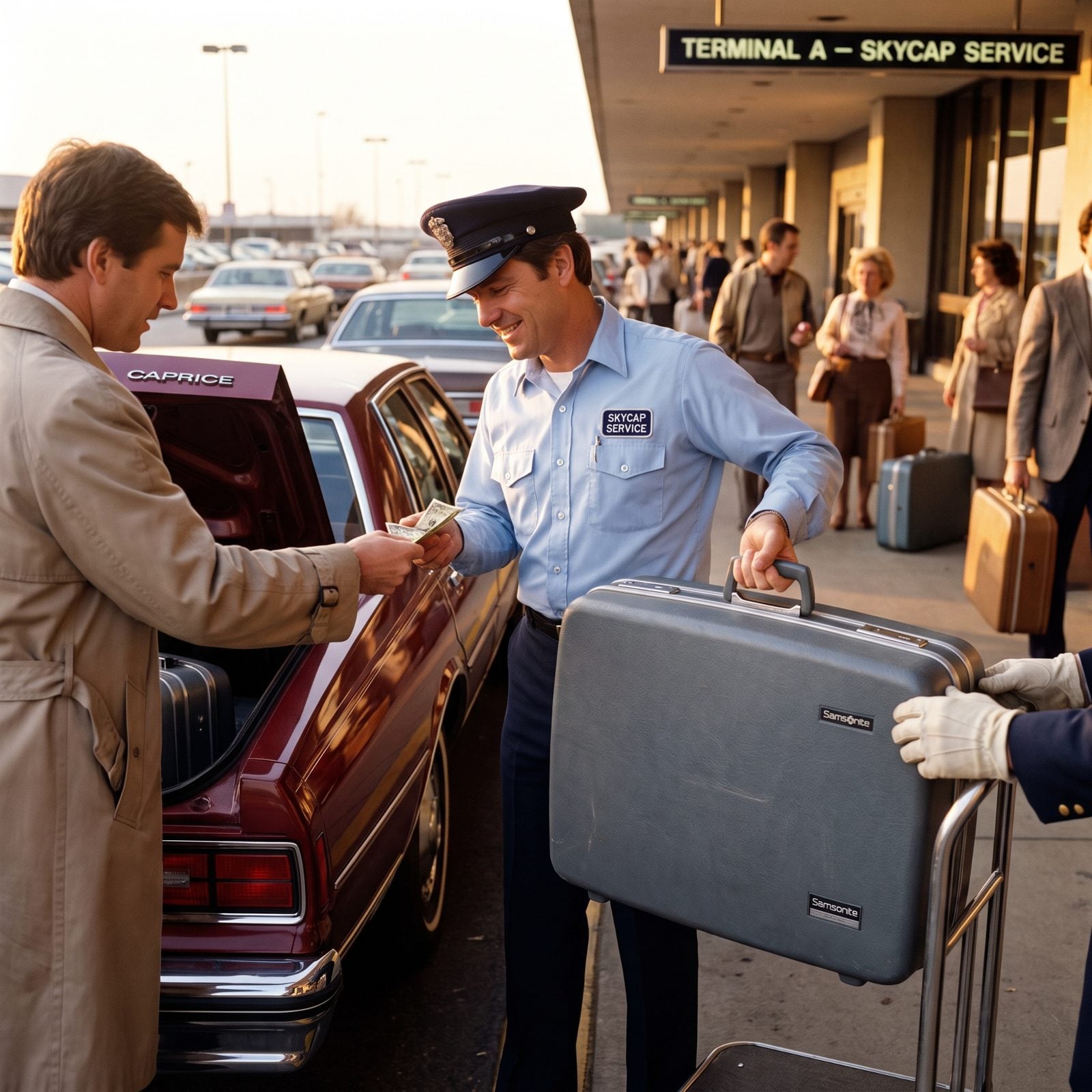 The Curbside Skycap Who Took Your Bags for a Tip