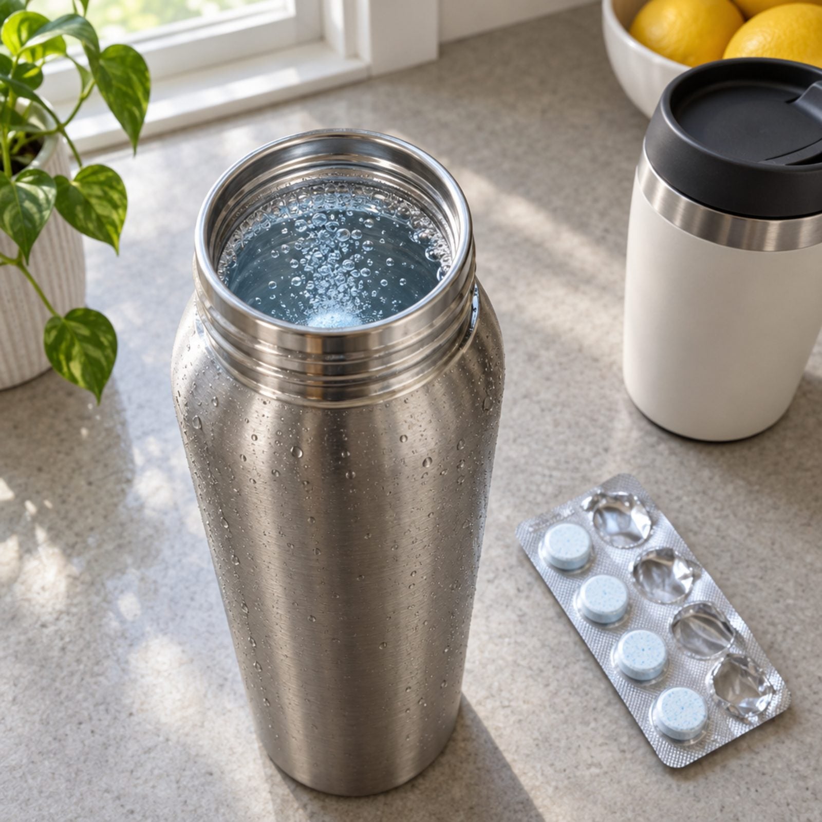 Denture-Cleaning Tablets for Reusable Bottles