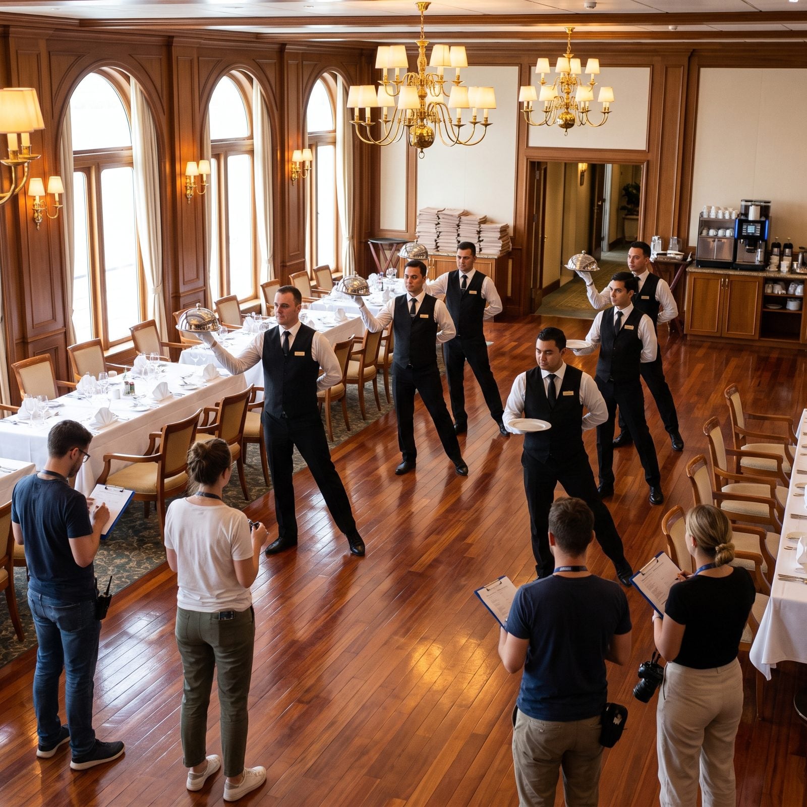 Dining Teams Run Full Rehearsals Before You Ever Board