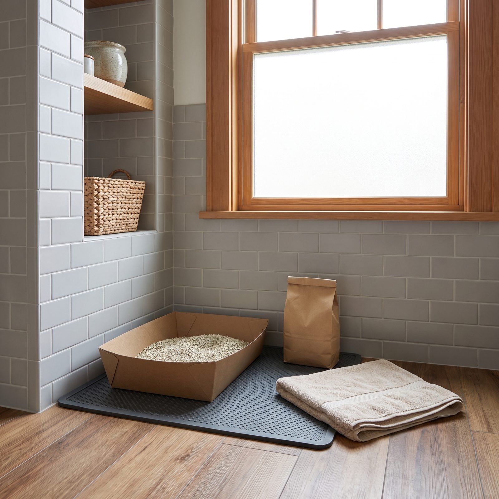 A Disposable Litter Tray for the Cat Who Came Along