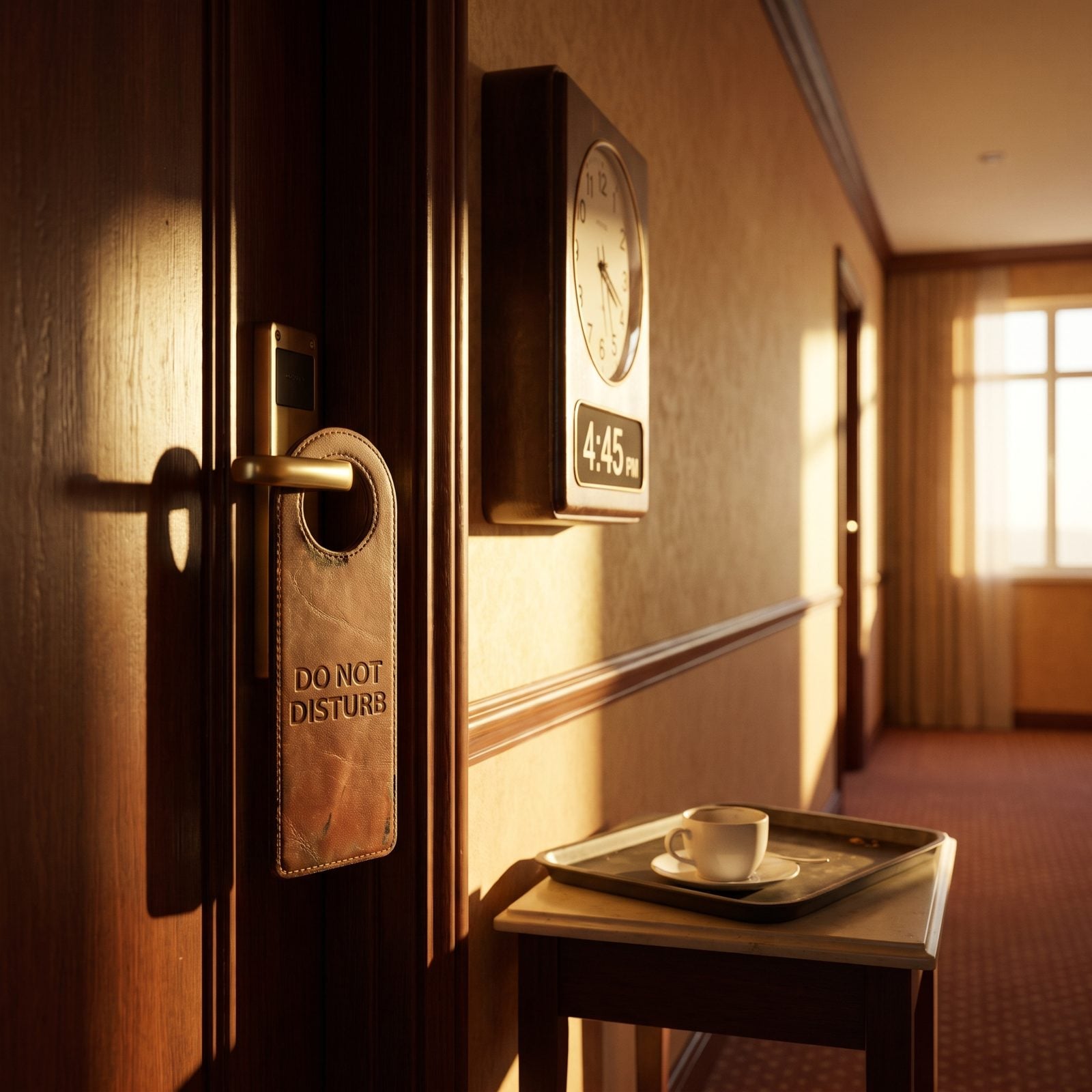 The Do Not Disturb Sign All Day, Then a Demand for Instant Service