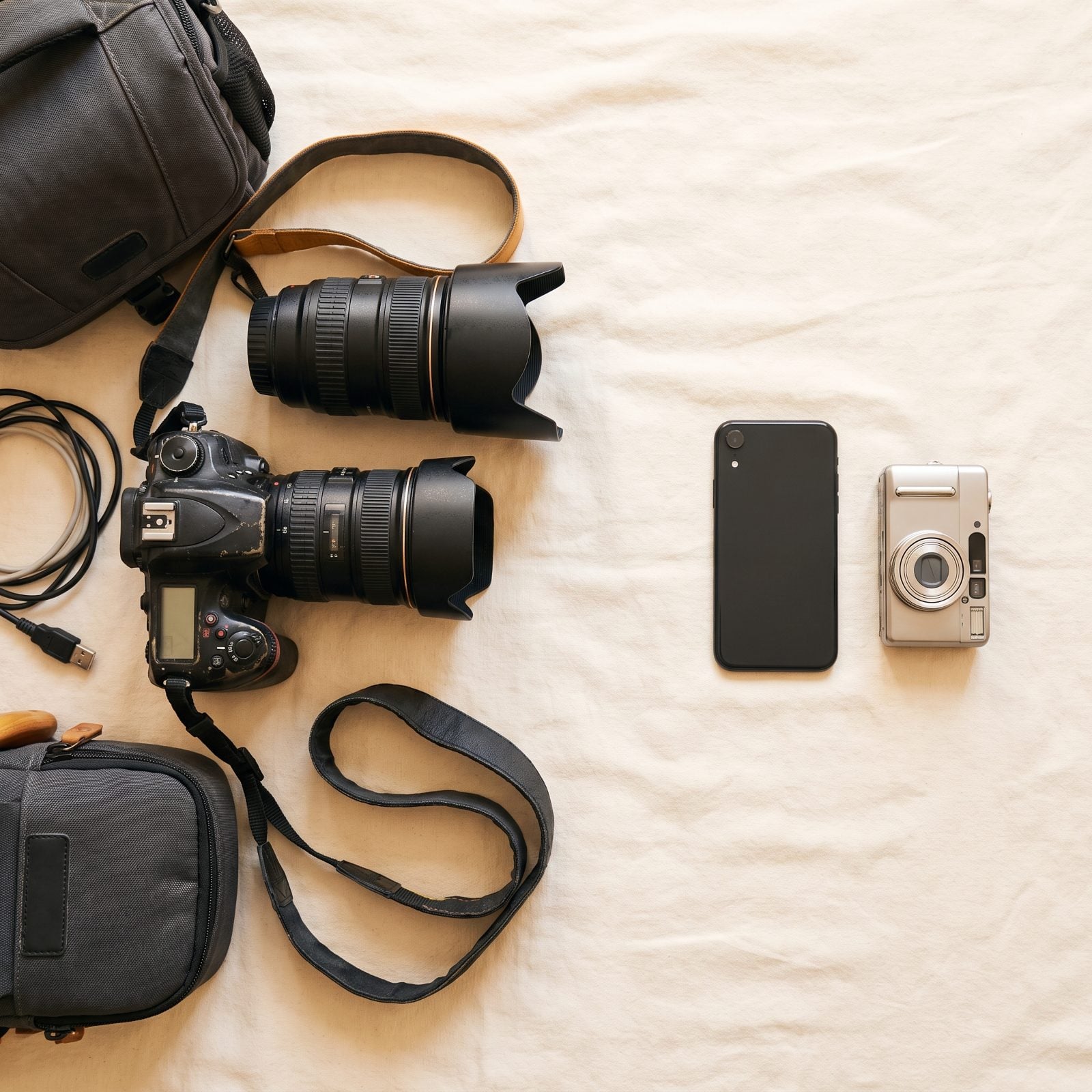 Downsize the Large DSLR Kit to a Smartphone or Compact Camera