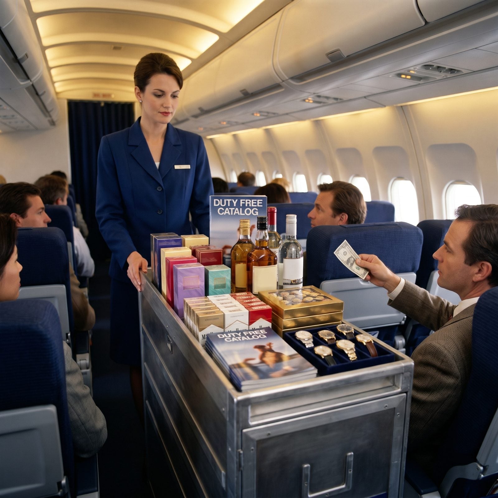 The Duty-Free Cart Clattering Down the Aisle