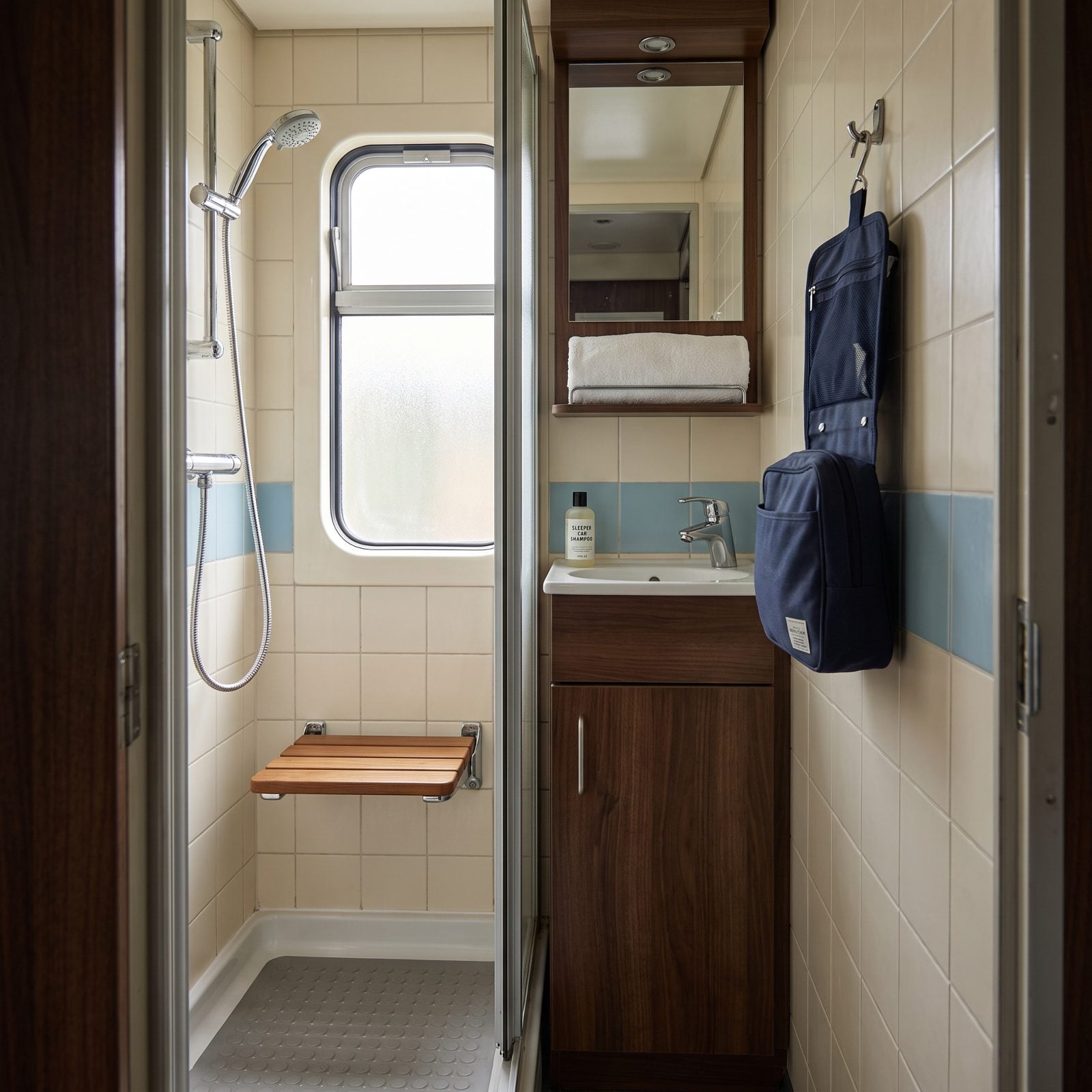 Expecting a Private Shower in Every Sleeper Cabin