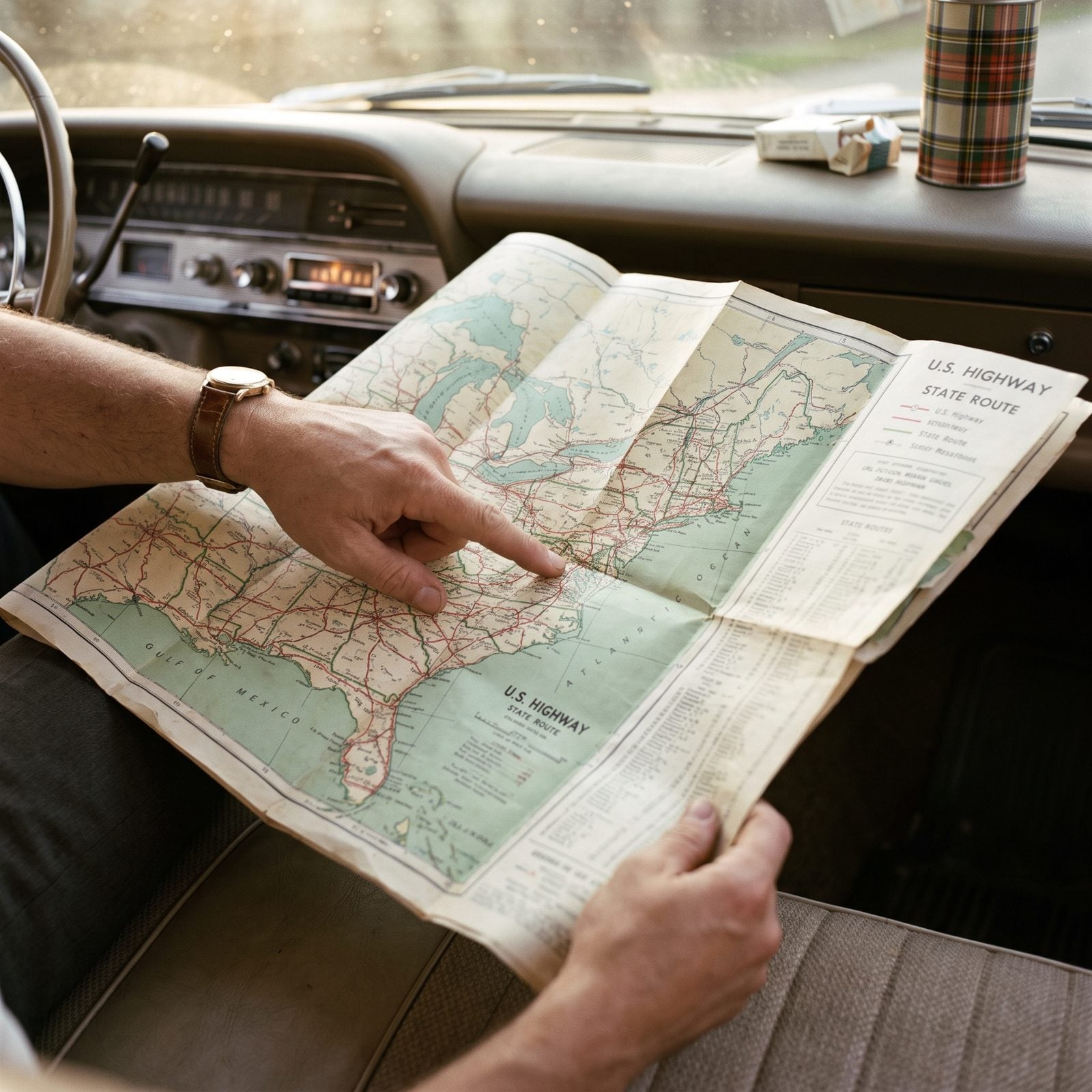 Families Navigated by Folding Paper Road Maps