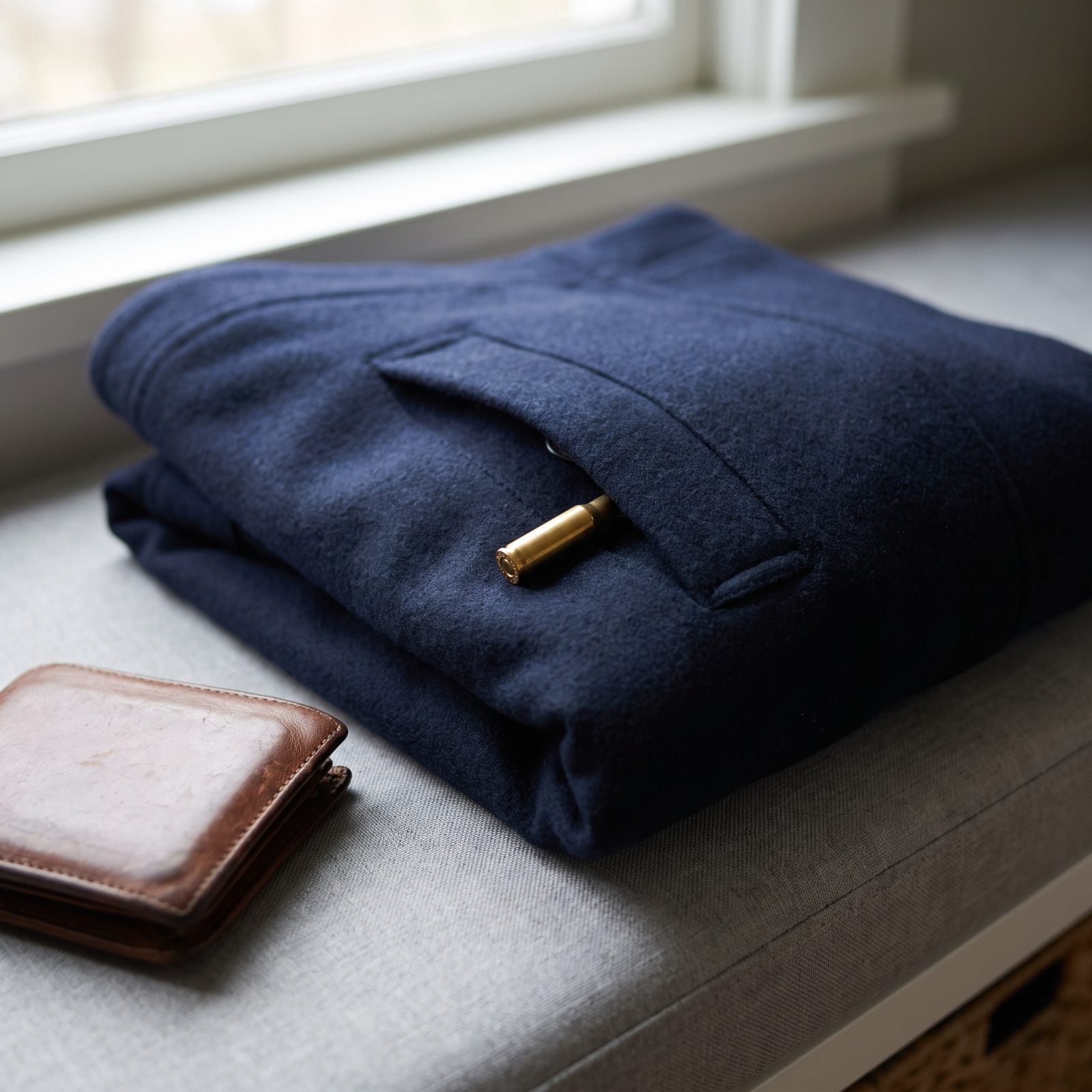Forgetting an Empty Casing or Ammo Souvenir in a Jacket Pocket