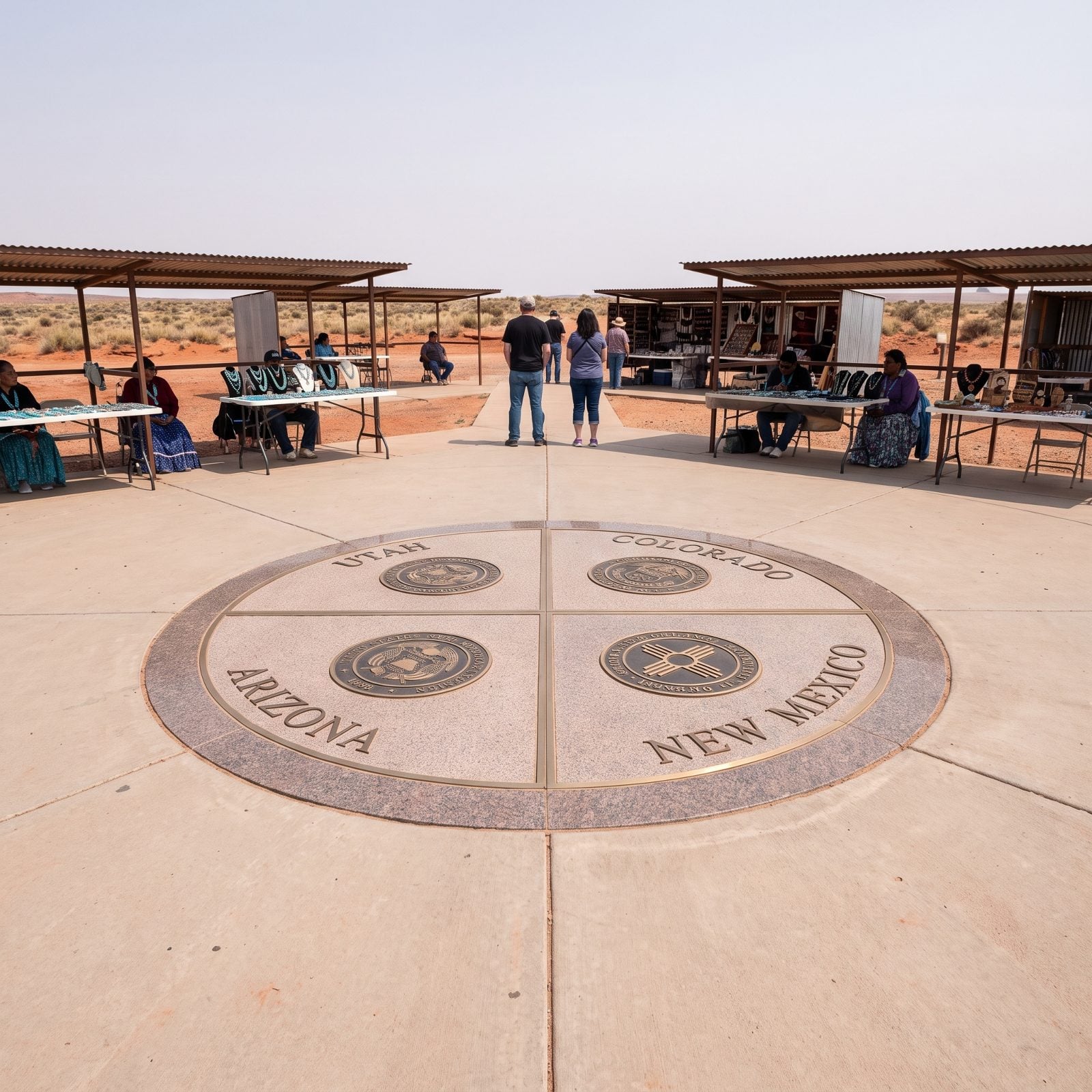 The Four Corners Monument Is a Paved Tribal Park Plaza