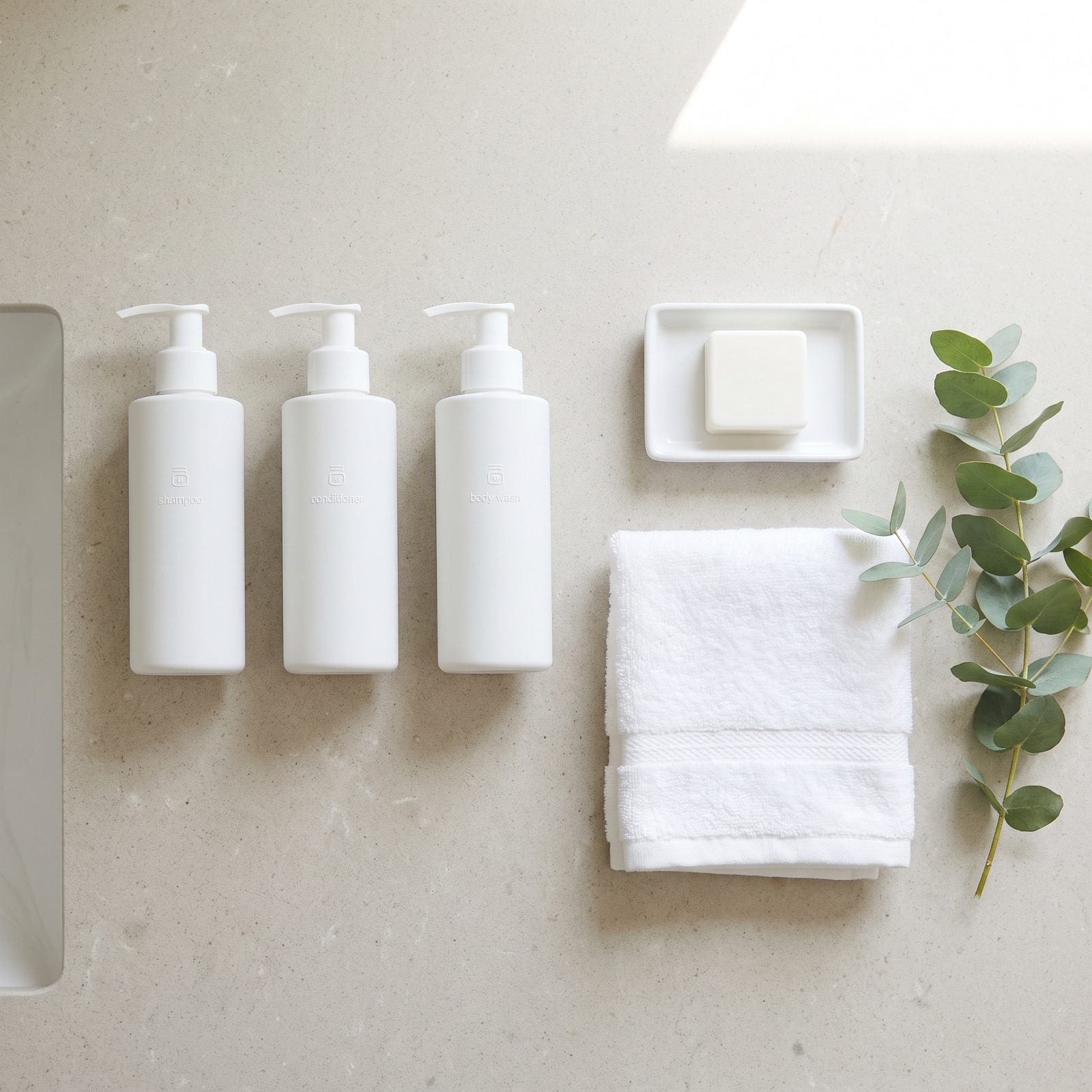 Fragrance-Free Toiletries Instead of the Heavily Scented Bathroom Set