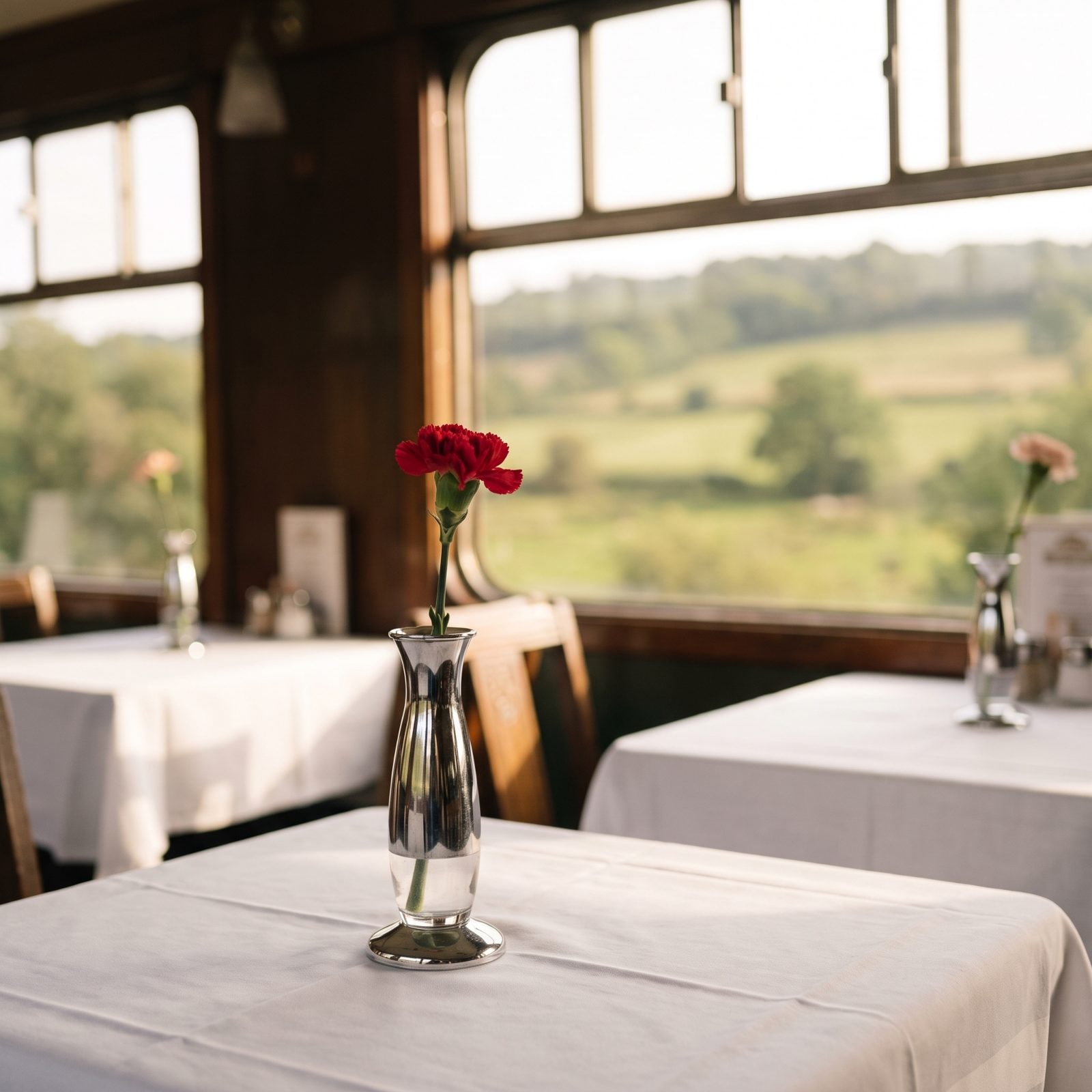 Fresh Flowers in a Little Bud Vase on Every Table