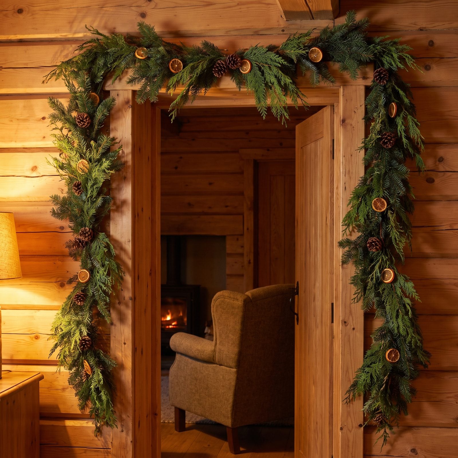 Fresh Greenery Framing Interior Doorways