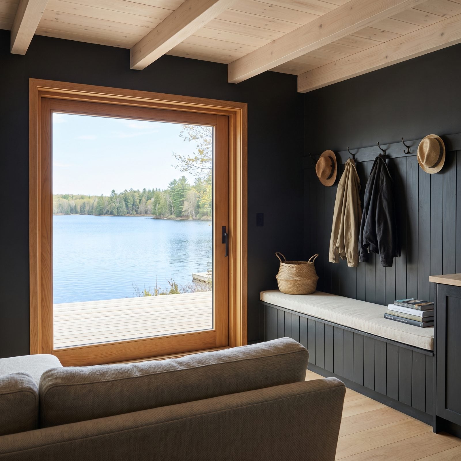 A Full-Glass Door That Quietly Works a Second Shift as a Window