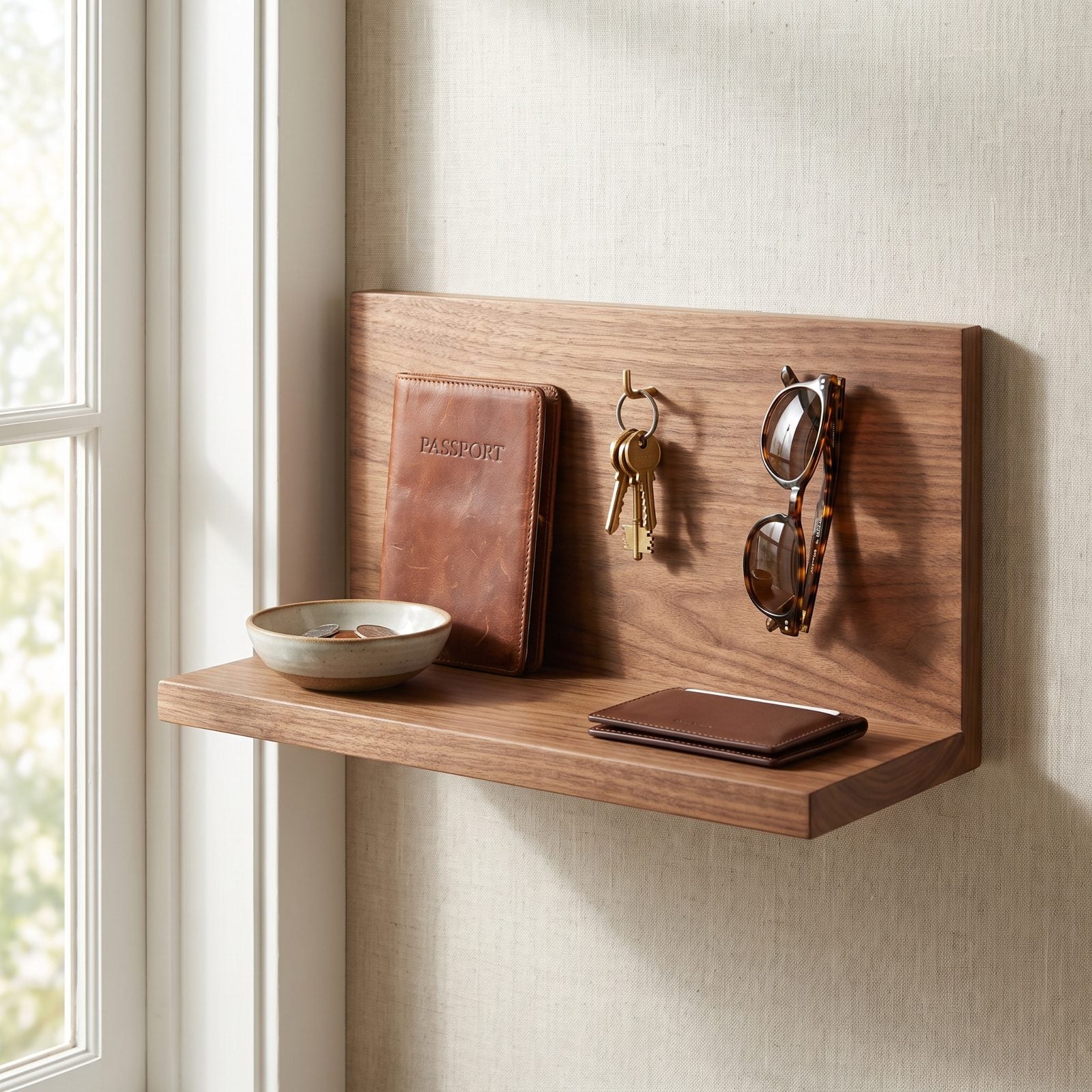 Gathering Departure Essentials on One Dedicated Shelf