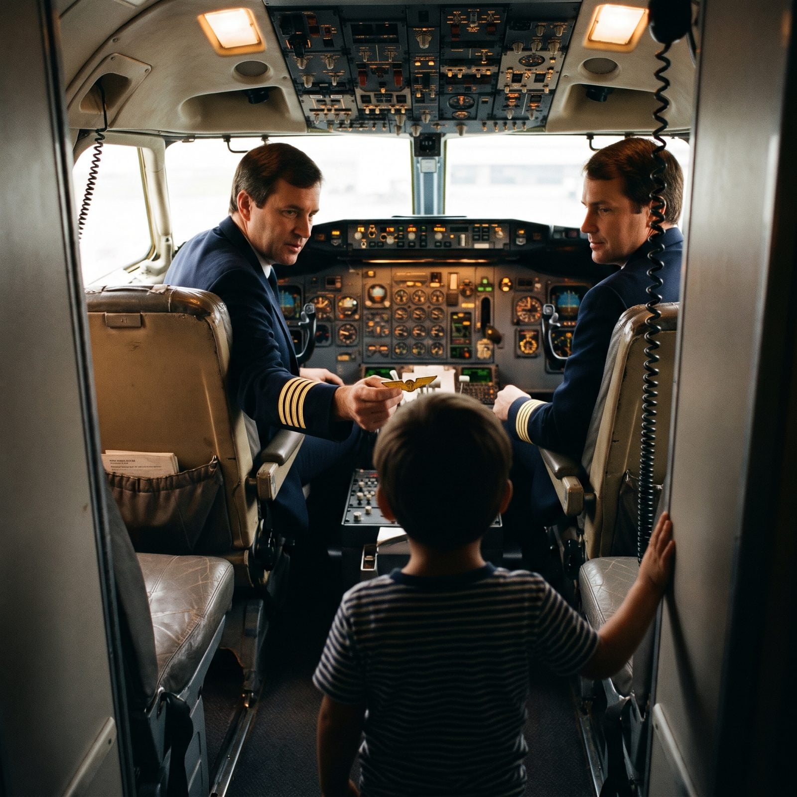 Getting Walked Into the Cockpit for a Pair of Plastic Wings