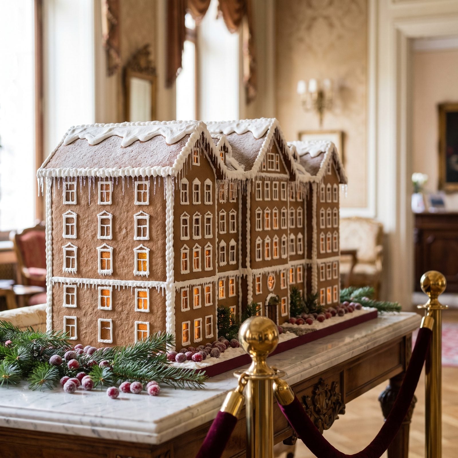 A Gingerbread Replica of the Hotel Itself