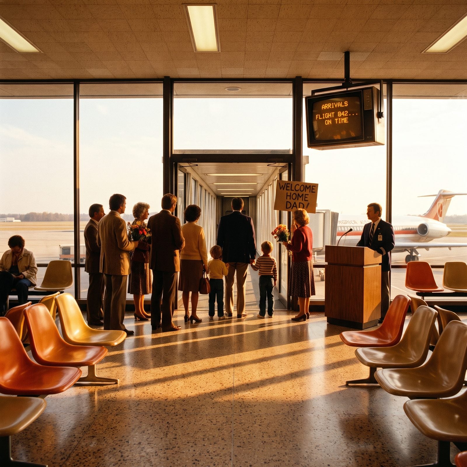 Greeting Arriving Passengers Right at the Gate