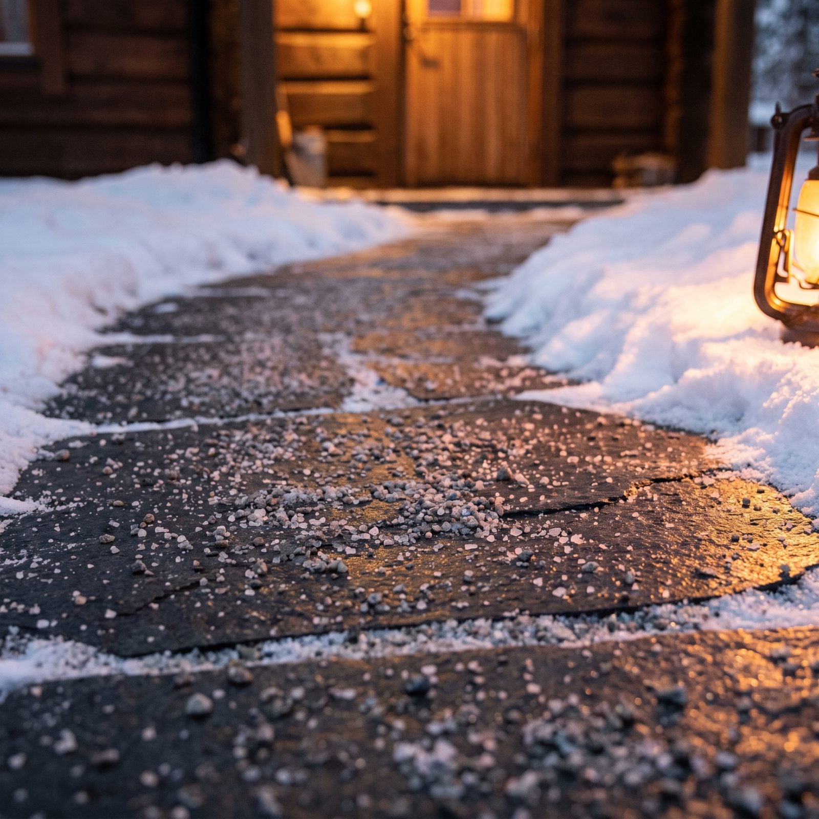 A Gritted Walkway Instead of an Invisible Sheet of Ice