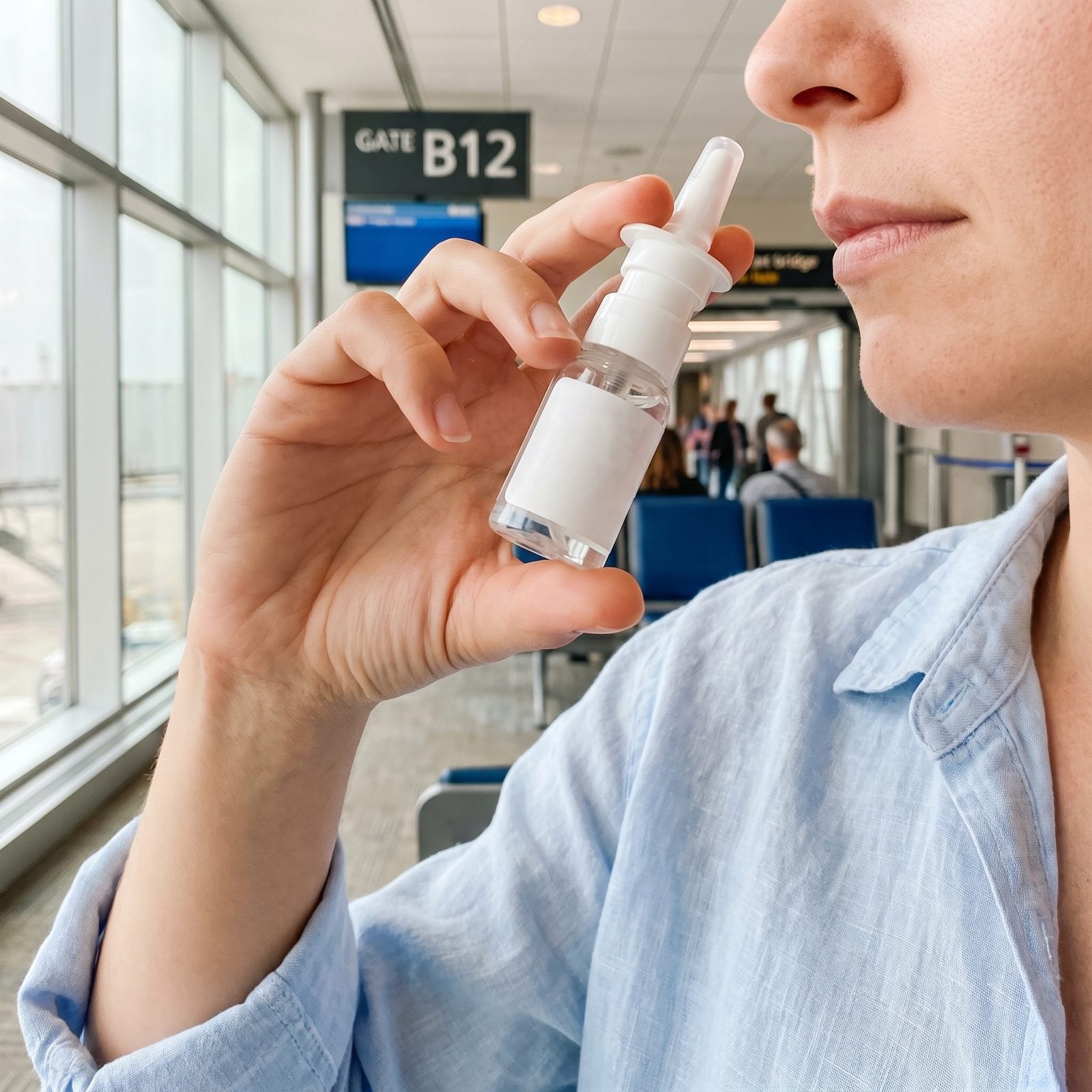 Hit Your Nose With Saline Spray Before You Even Board