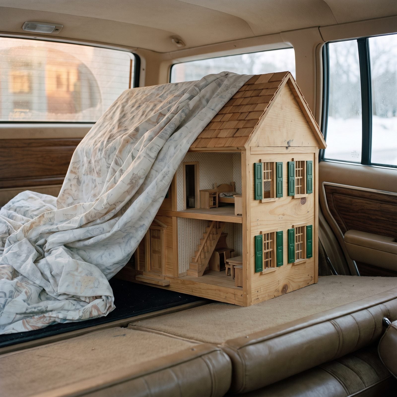 The Homemade Dollhouse That Traveled Fully Assembled